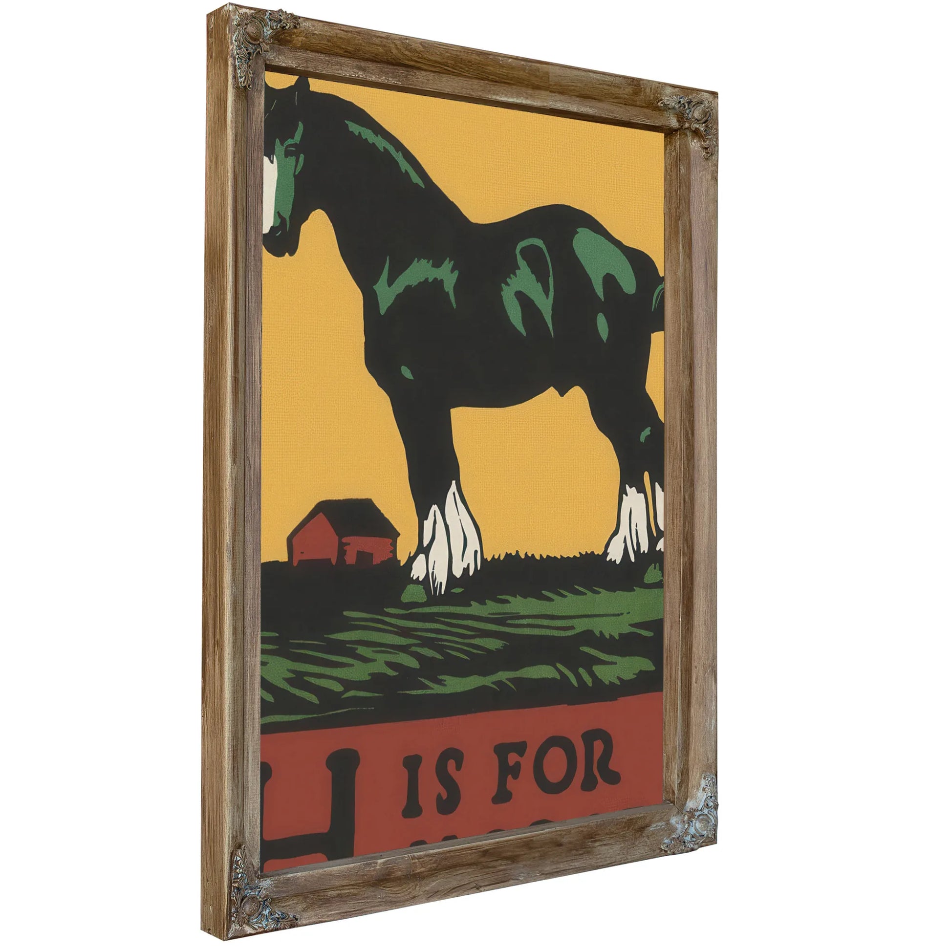 Alphabet H Is For Horse By C.B. Falls Fine Art Print
