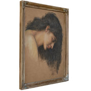 Study Of Female Head For The Cadence Of Autumn 1905 B by Evelyn De Morgan