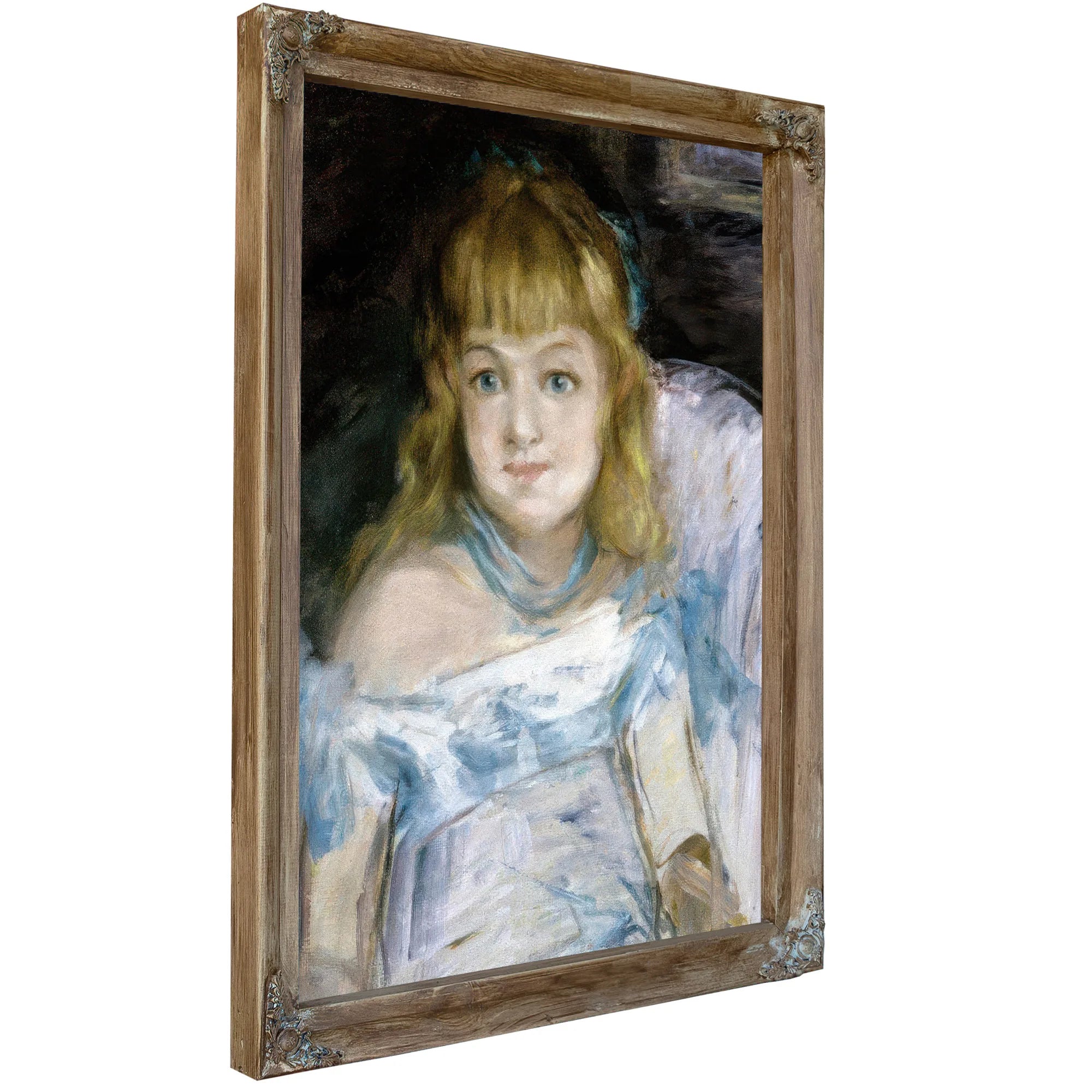 Small Girl In Armchair By Edouard Manet Fine Art Print