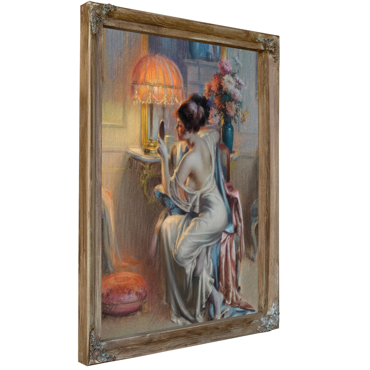 The Looking Glass By Enjolras Delphin Fine Art Print