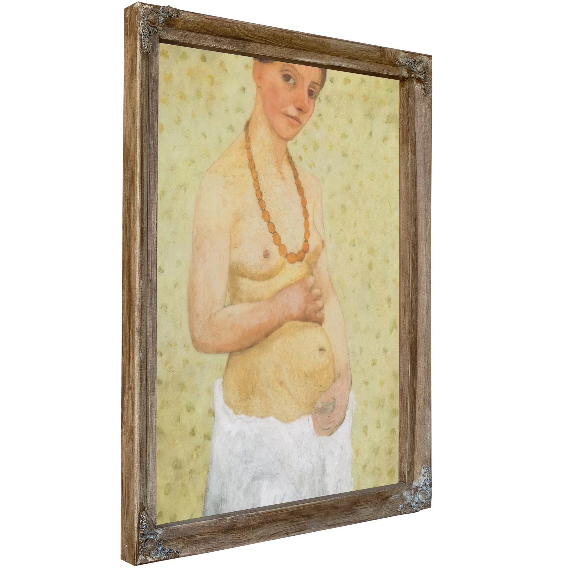 Self Portrait On Th Sixth Wedding Anniversary By Paula Modersohn Becker Fine Art Print