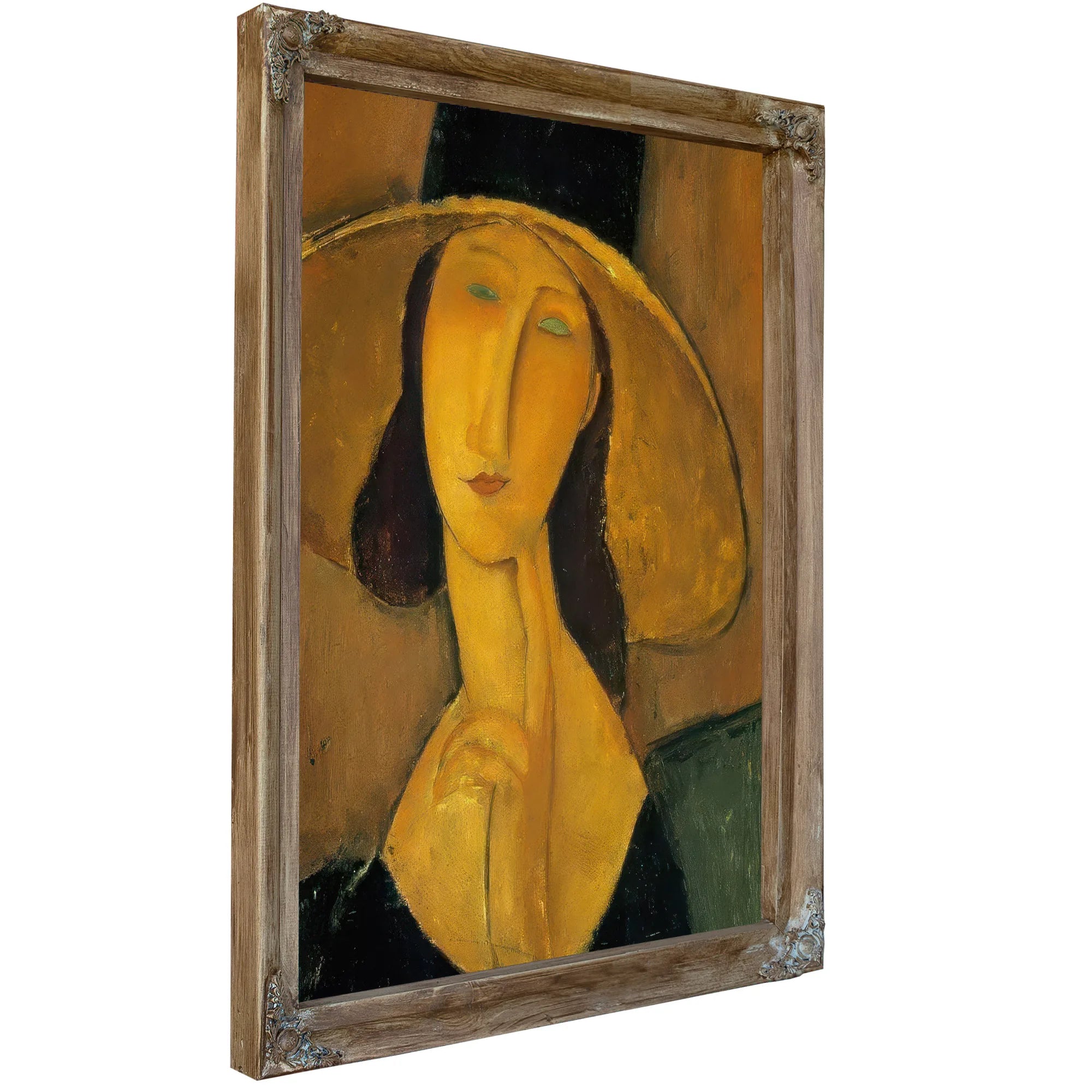Portrait Of Woman In Hat 1917 By Amedeo Modigliani Fine Art Print