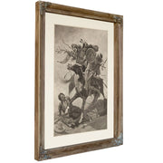 Thrust His Lance Through His Body And Rode Him Down by Frederic Remington