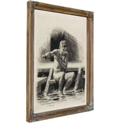 Den Store Badende Mand by Carl Bloch