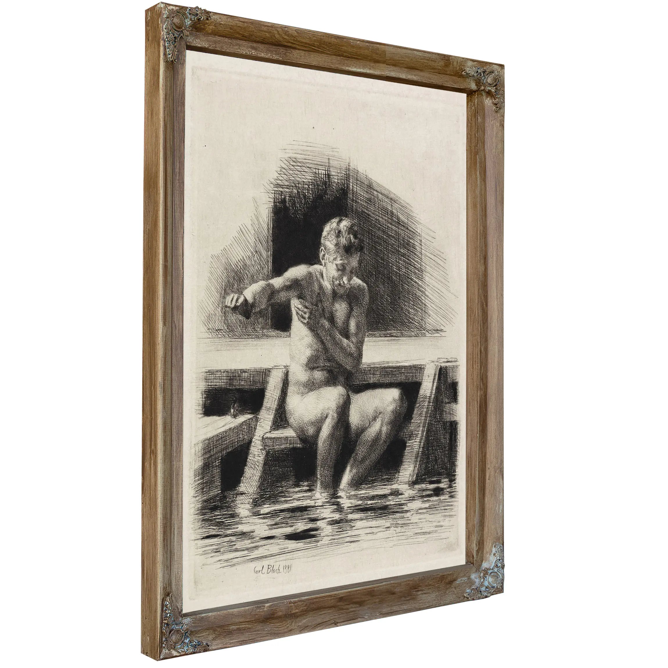 Den Store Badende Mand by Carl Bloch
