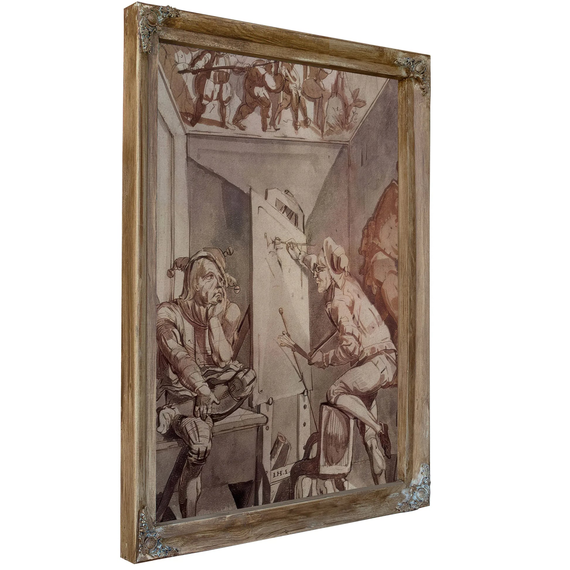 Ein Maler Mit Brille Zeichnet Einen Narren By Henry Fuseli Fine Art Print