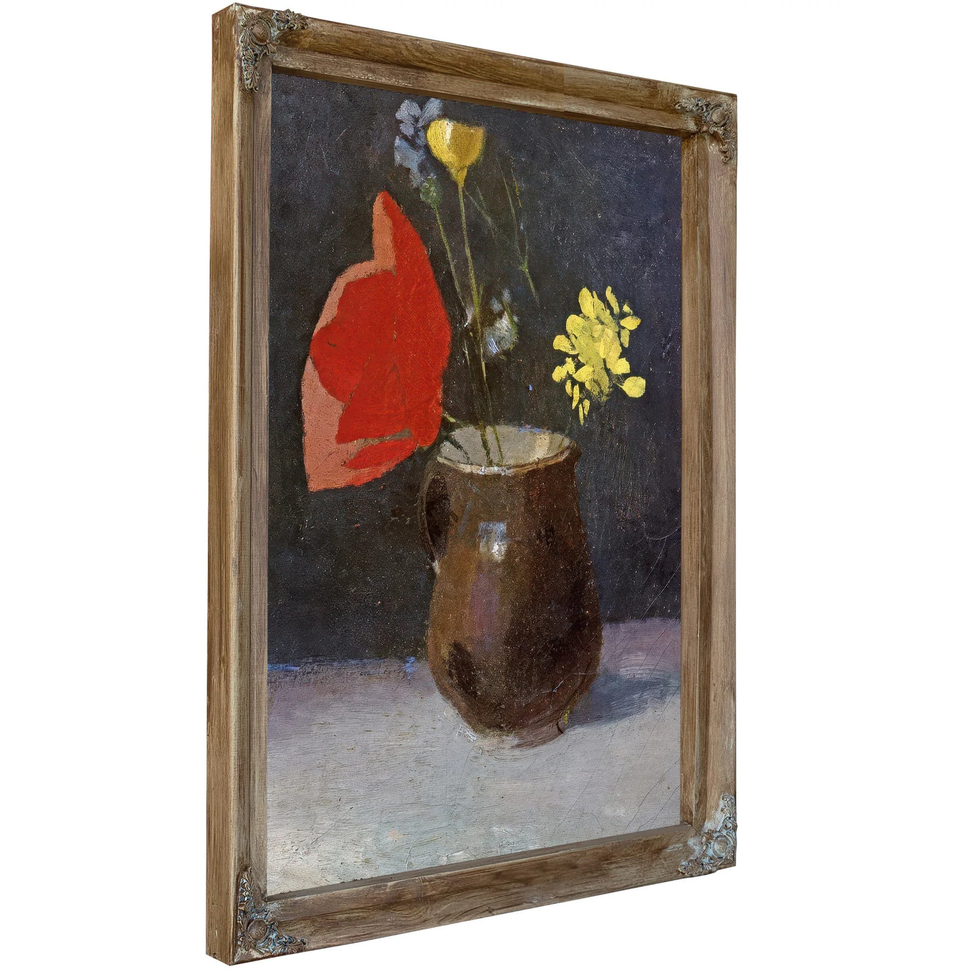 A Pitcher Of Flowers By Odilon Redon Fine Art Print