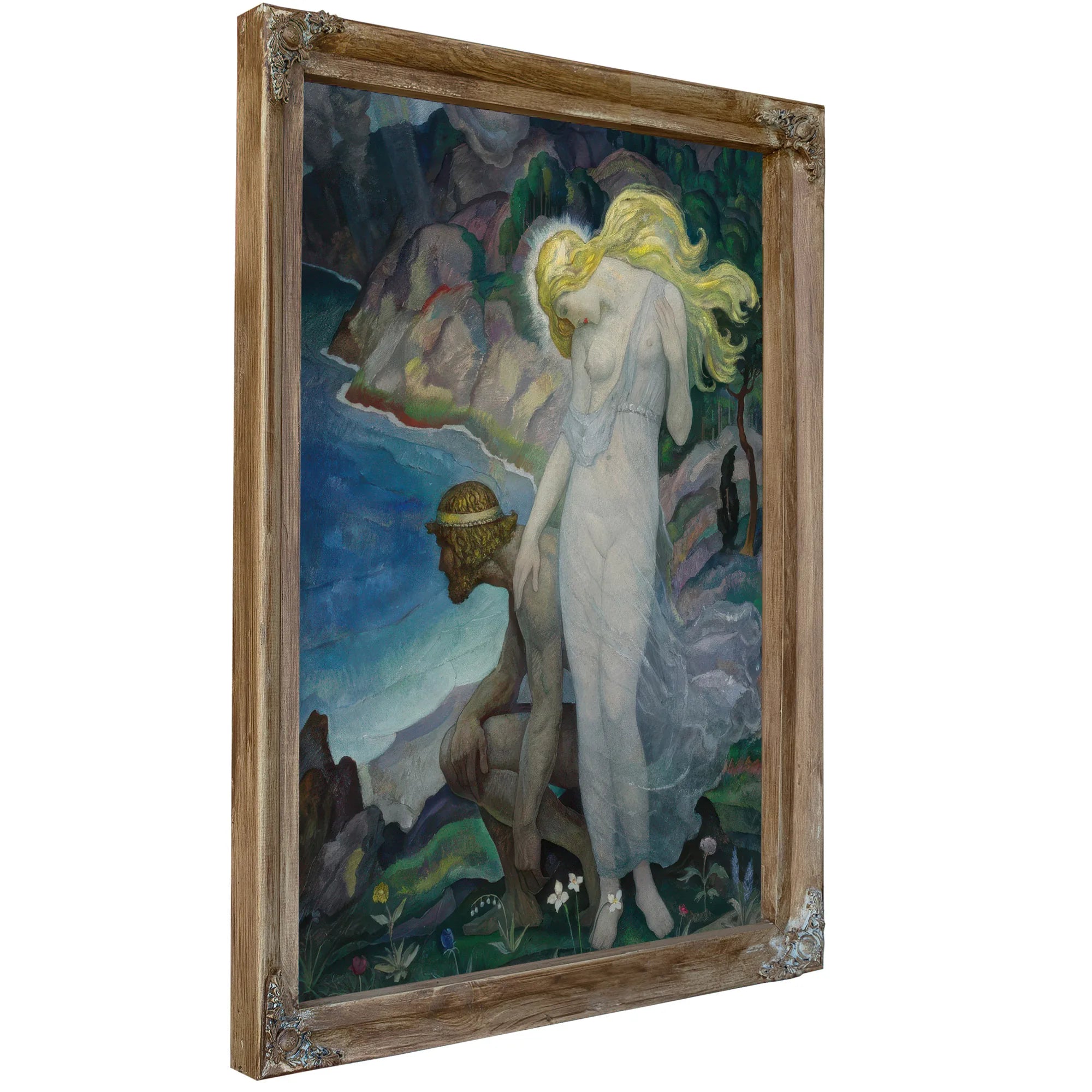 Odysseus And Calypso By NC Wyeth Fine Art Print