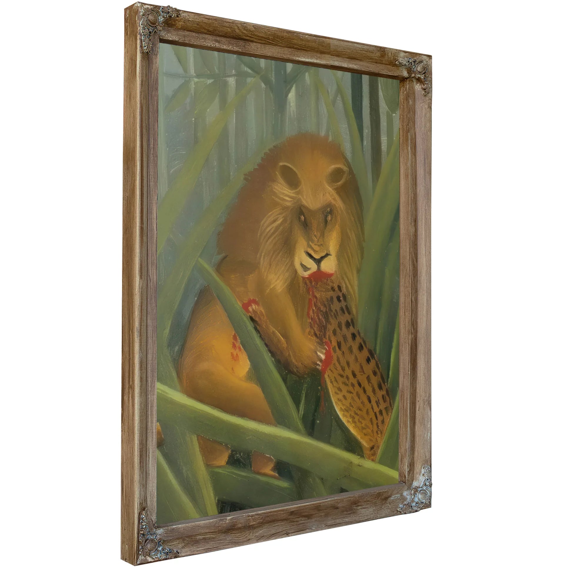 Lions Repast 1907 By Henri Rousseau Fine Art Print