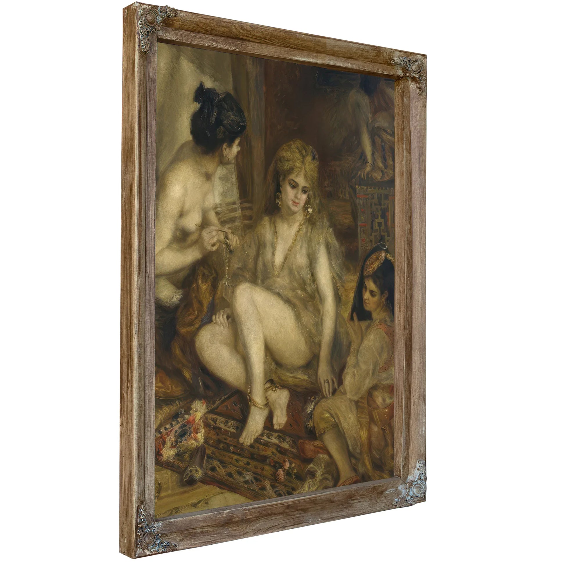 Parisiennes In Algerian Costume Or Harem By Pierre Auguste Renoir Fine Art Print