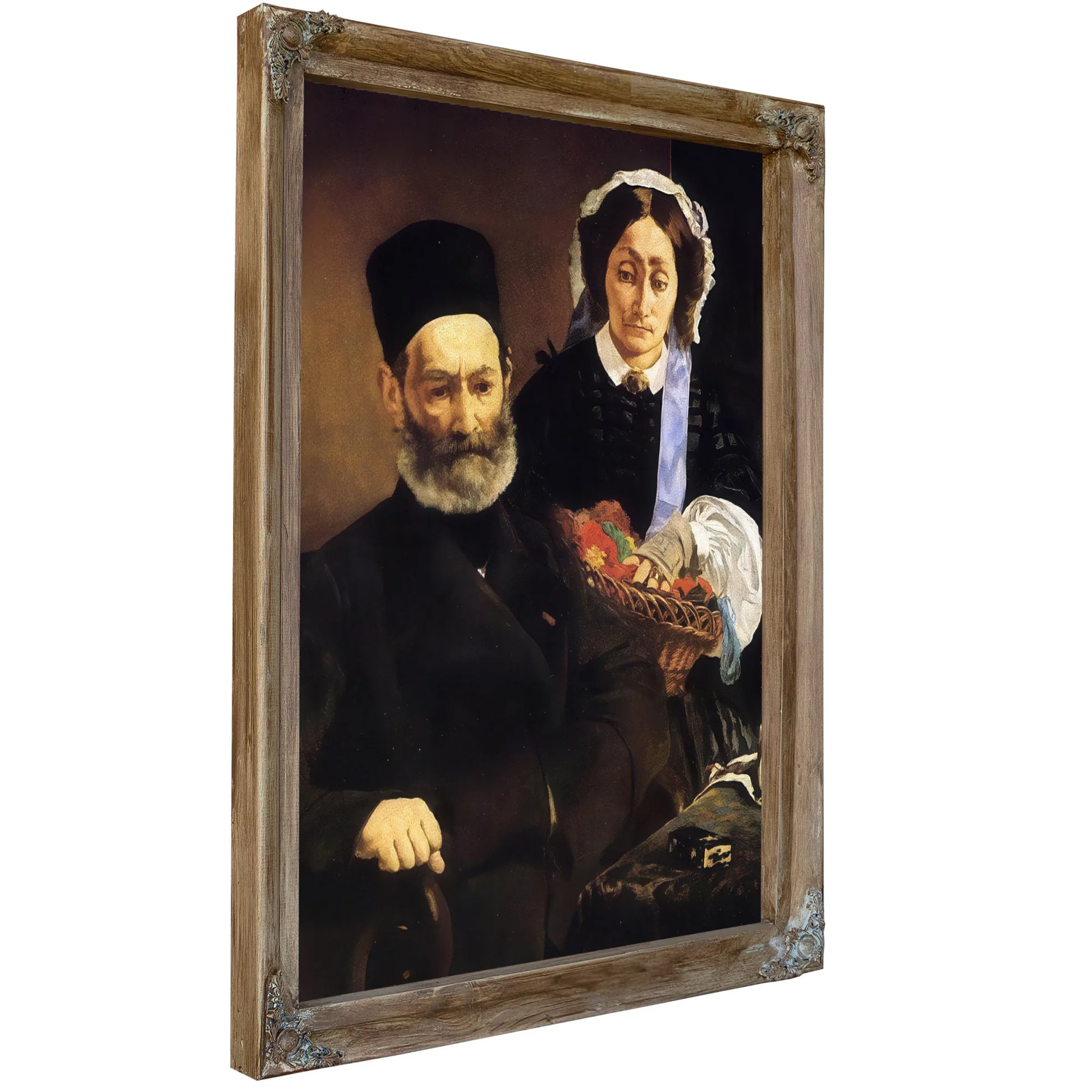 Portrait Of Monsieur And Madame Auguste Manet 1860 Oil On Canvas 110X90Cm Musee Dorsay Paris By Edouard Manet Fine Art Print