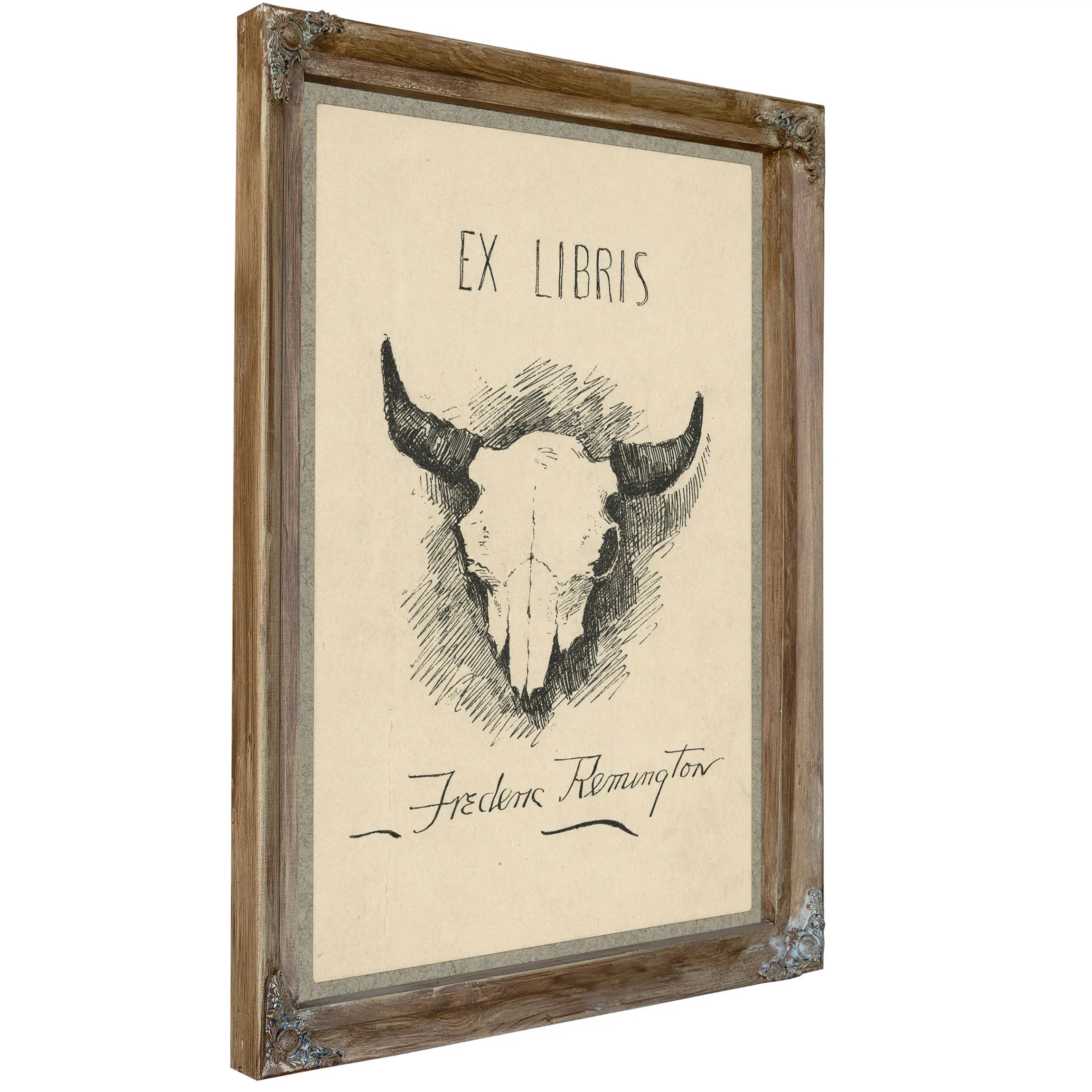 Bookplate Of Frederic Remington by Frederic Remington