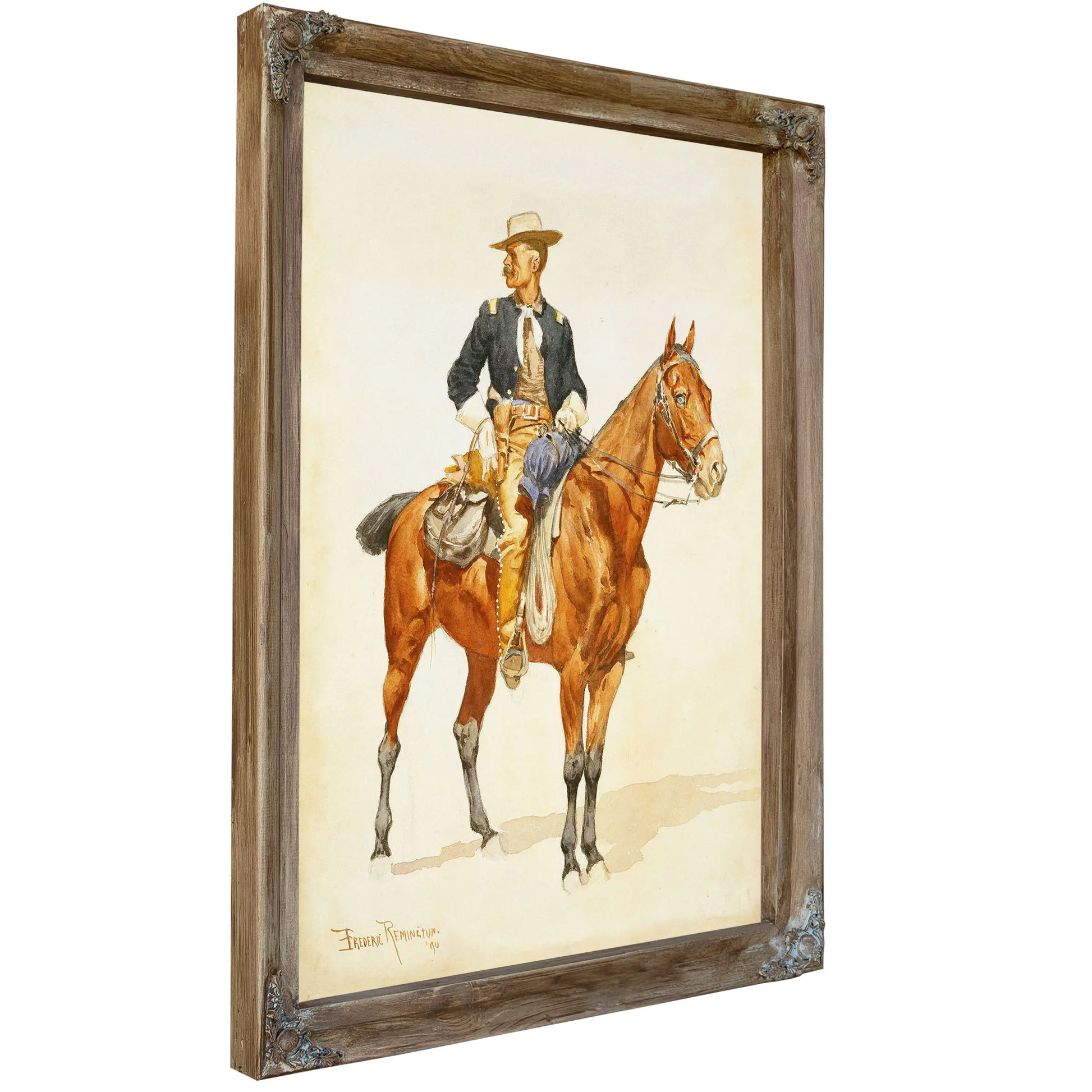 Lieutenant S C Robertson Chief Of The Crow Scouts by Frederic Remington