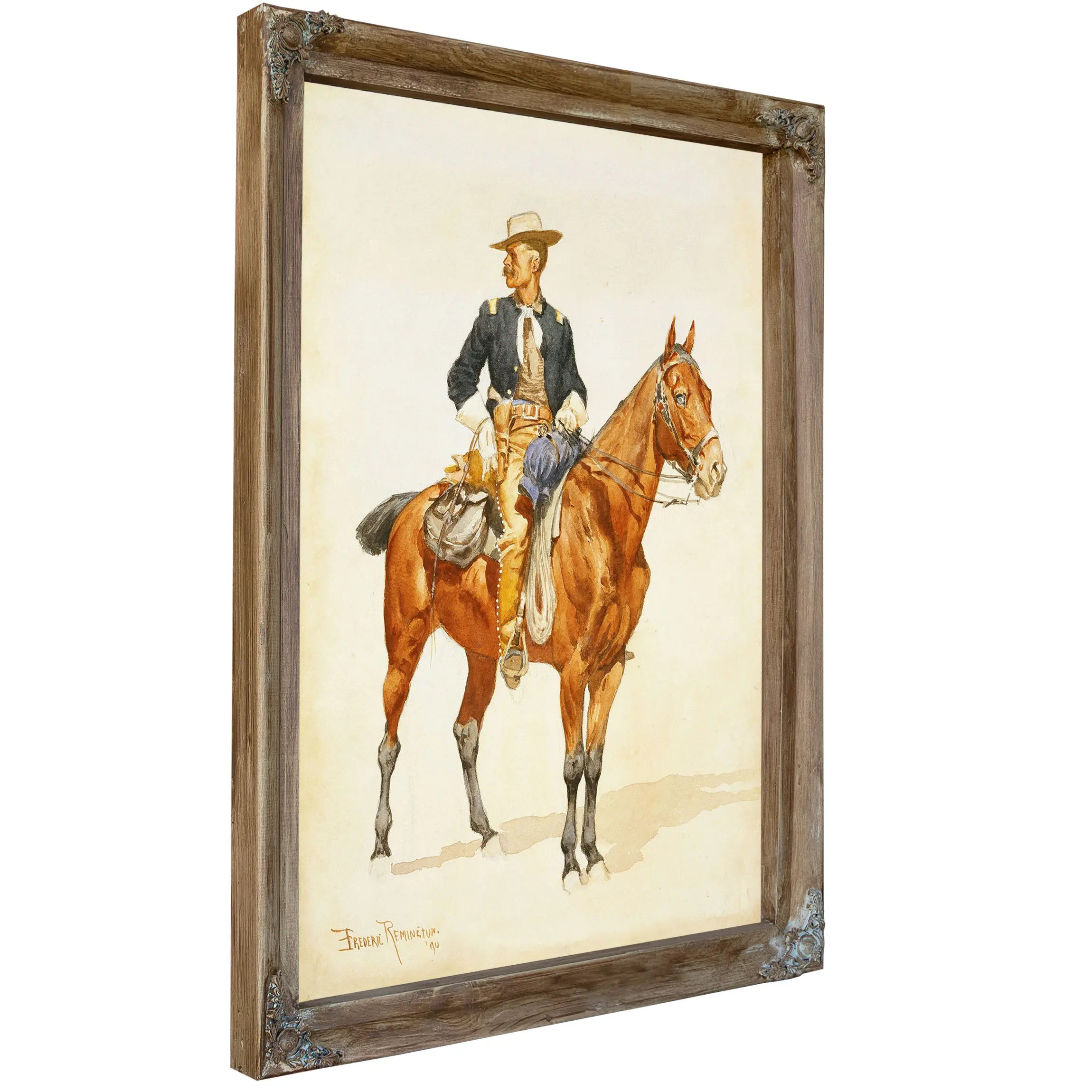 Lieutenant S C Robertson Chief Of The Crow Scouts by Frederic Remington