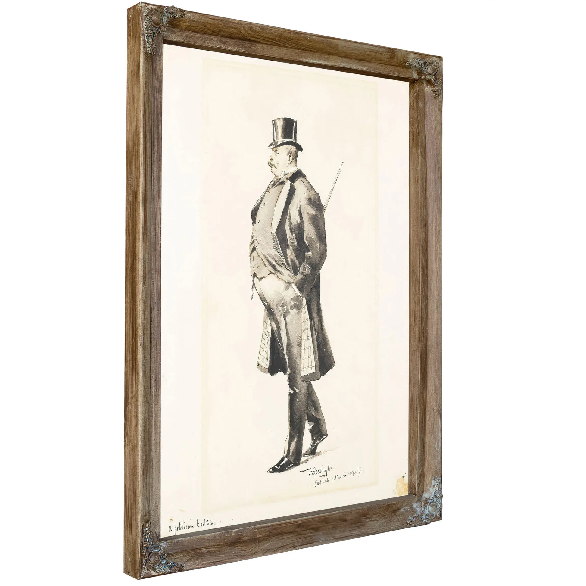 An East Side Politician Bybma  by Frederic Remington
