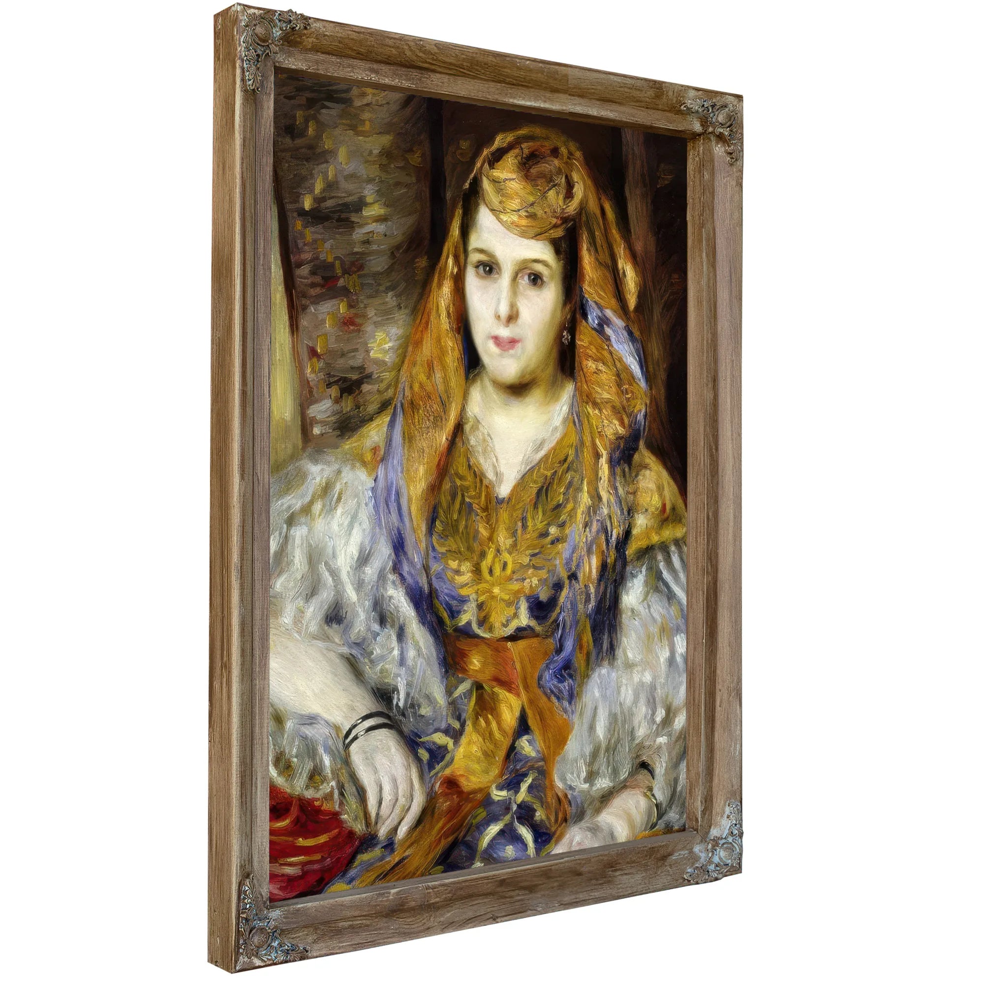 Mme. Clementine Stora In Algerian Dress By Pierre Auguste Renoir Fine Art Print