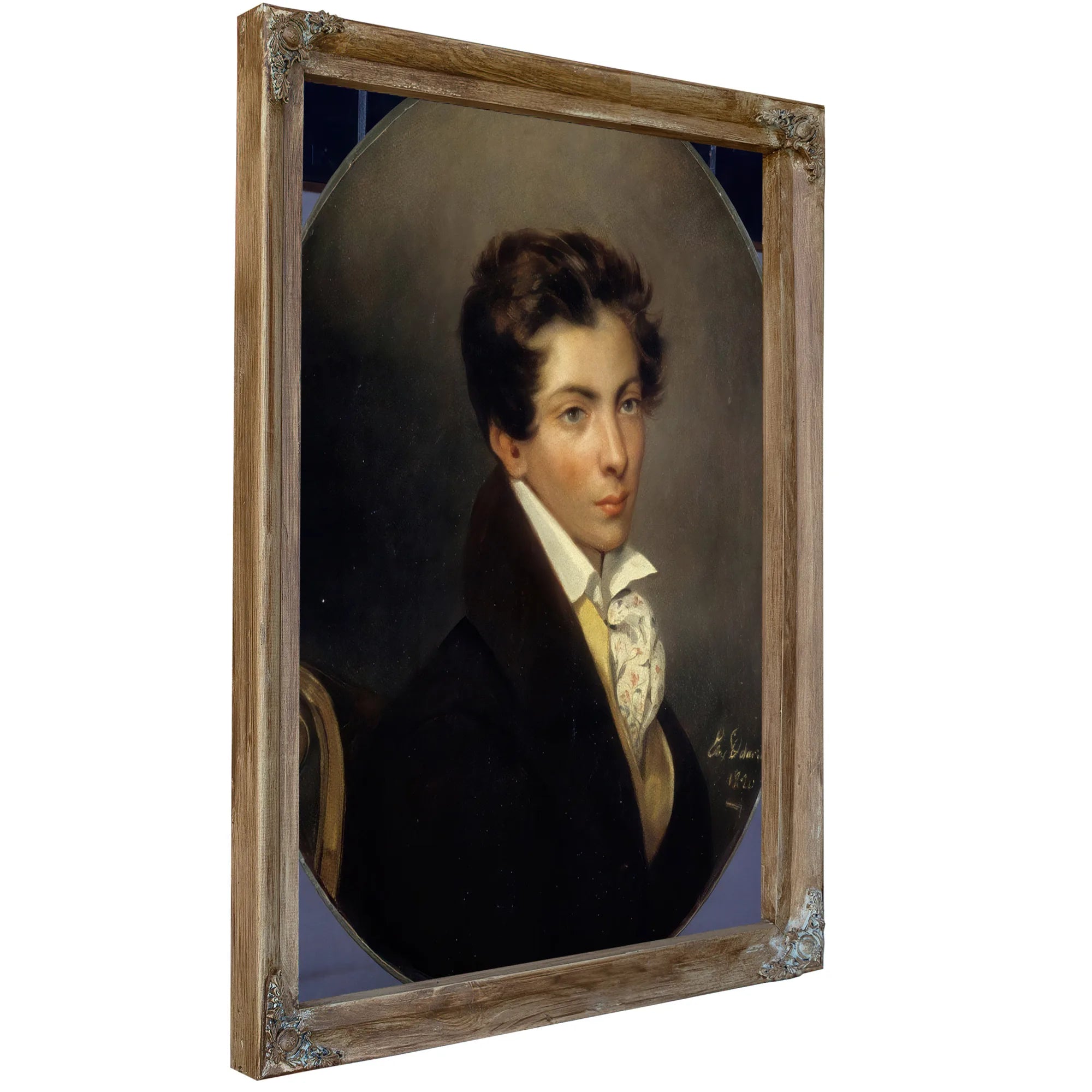Portrait Of Eugene Berny D'ouville By Eugene Delacroix Fine Art Print