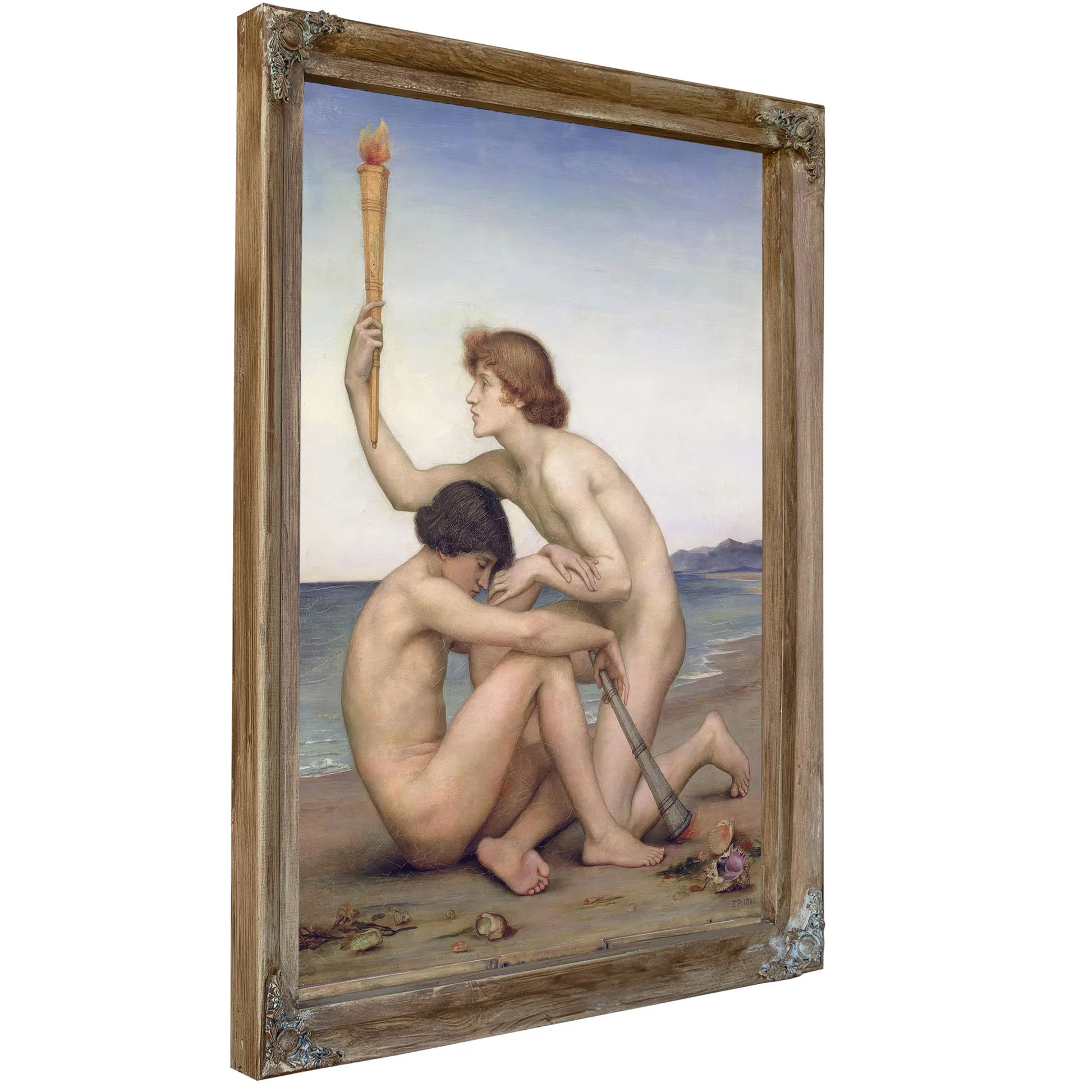 Phosphorus And Hesperus (1881)Fxd by Evelyn De Morgan