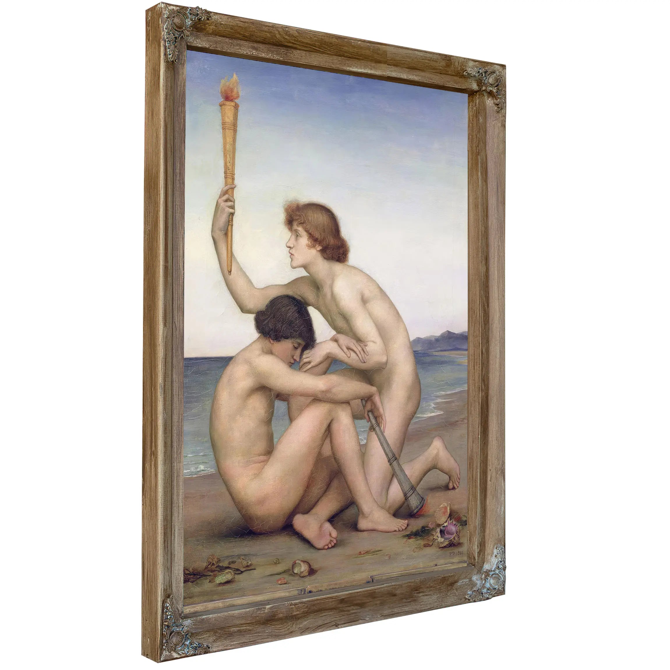 Phosphorus And Hesperus (1881)Fxd by Evelyn De Morgan