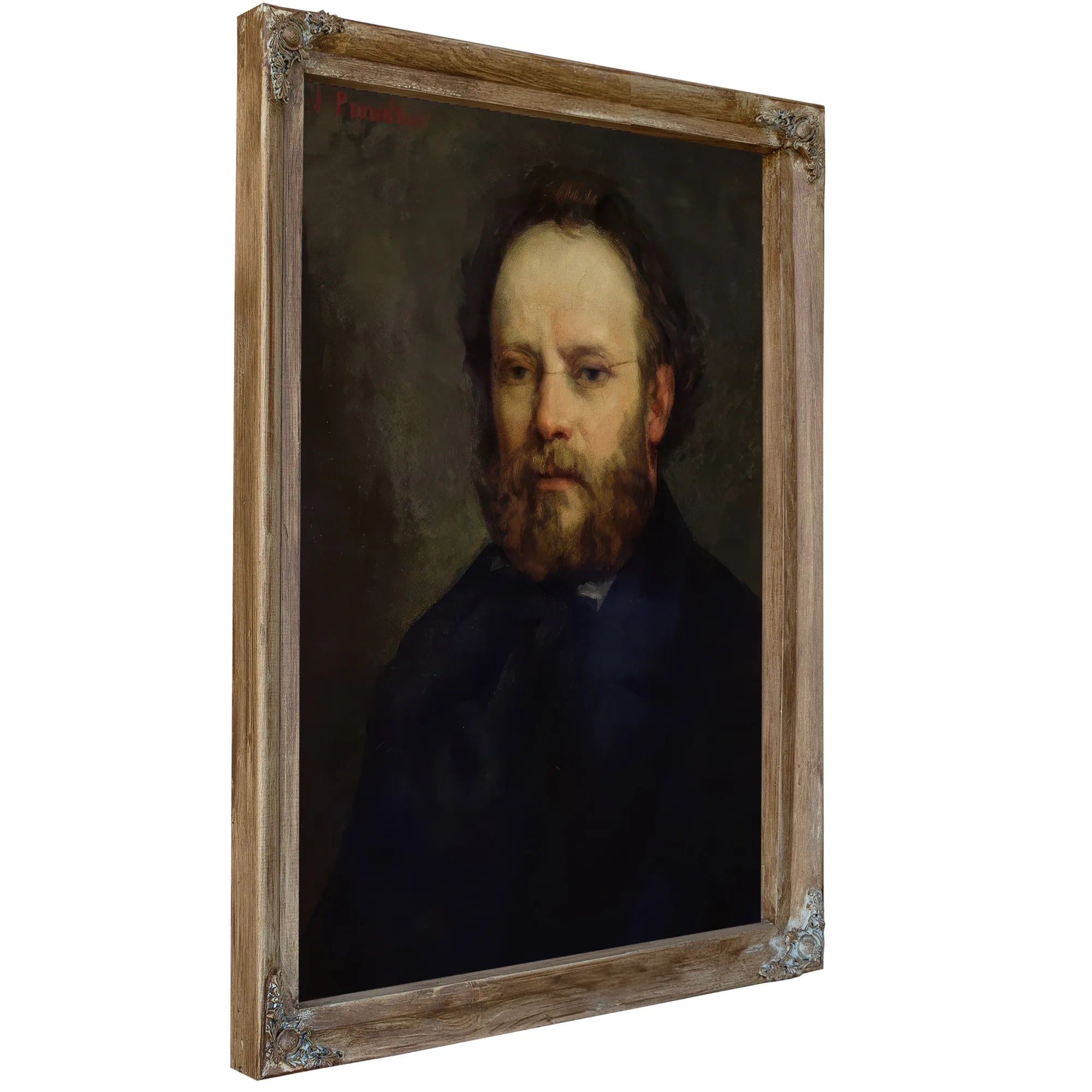Portrait Of Pierre Joseph Proudhon (1809 65) By Jean Desire Gustave Courbet Fine Art Print