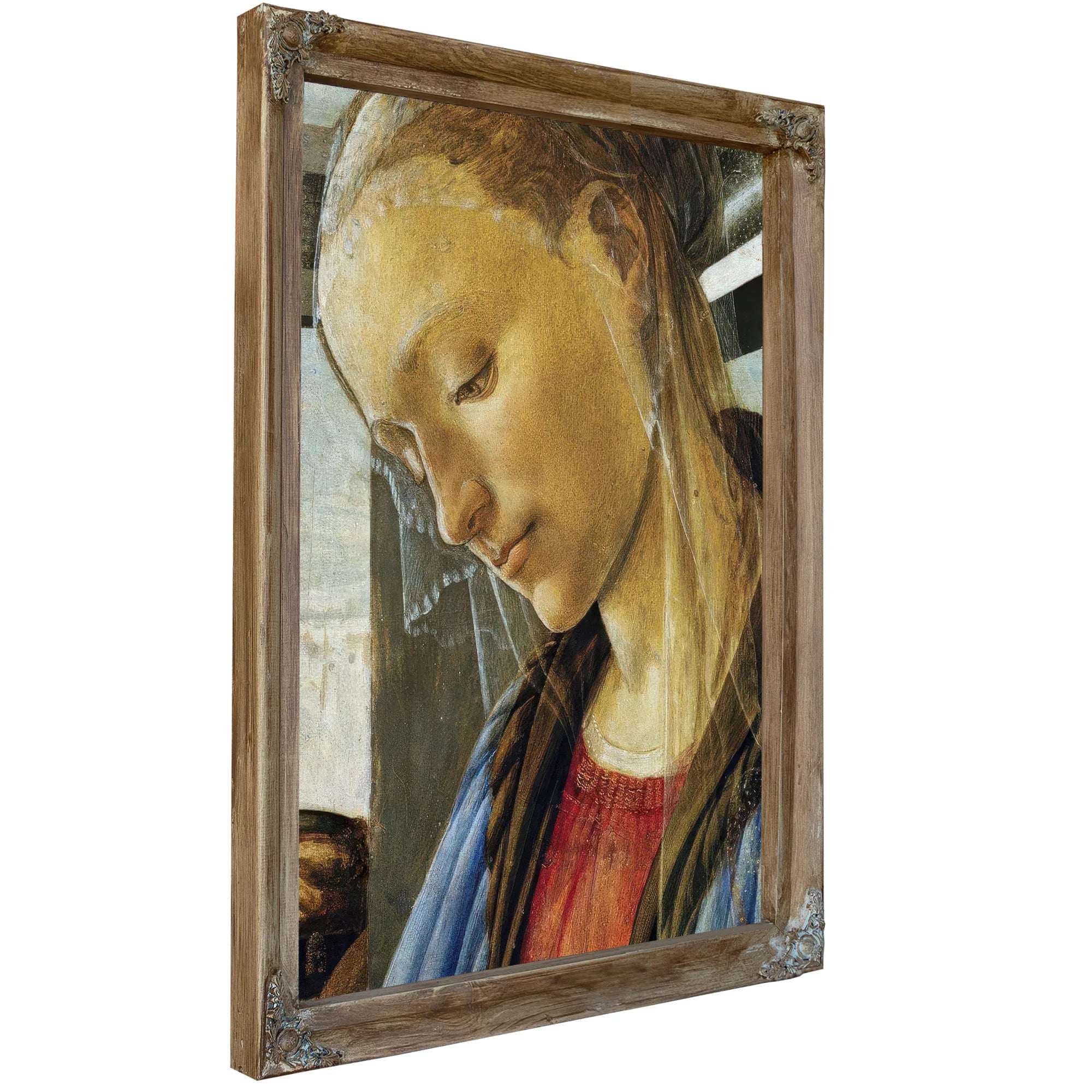 Detail Of Mary From Madonna Of The Eucharist By Sandro Botticelli Fine Art Print