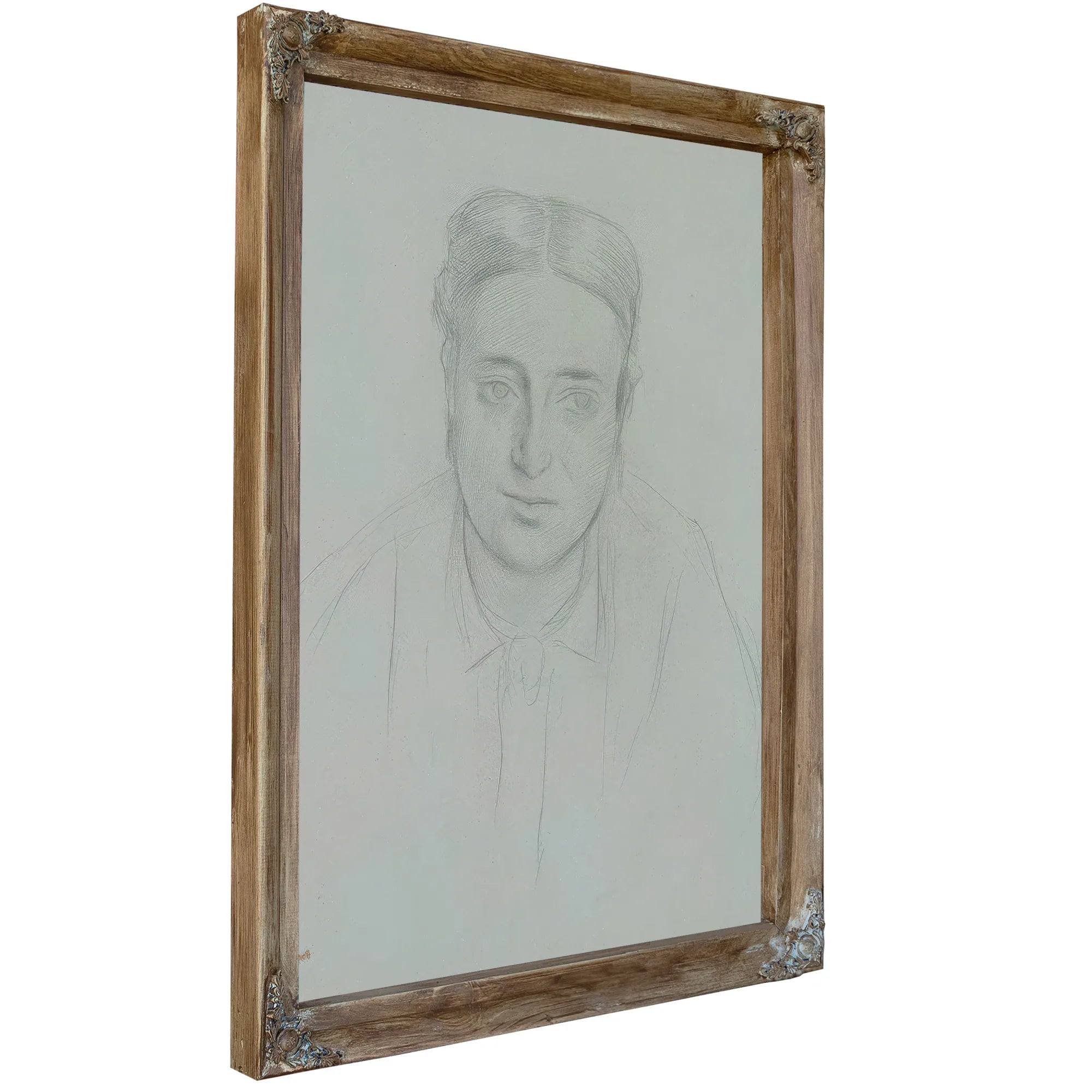 Portrait Of A Woman By Edgar Degas Fine Art Print