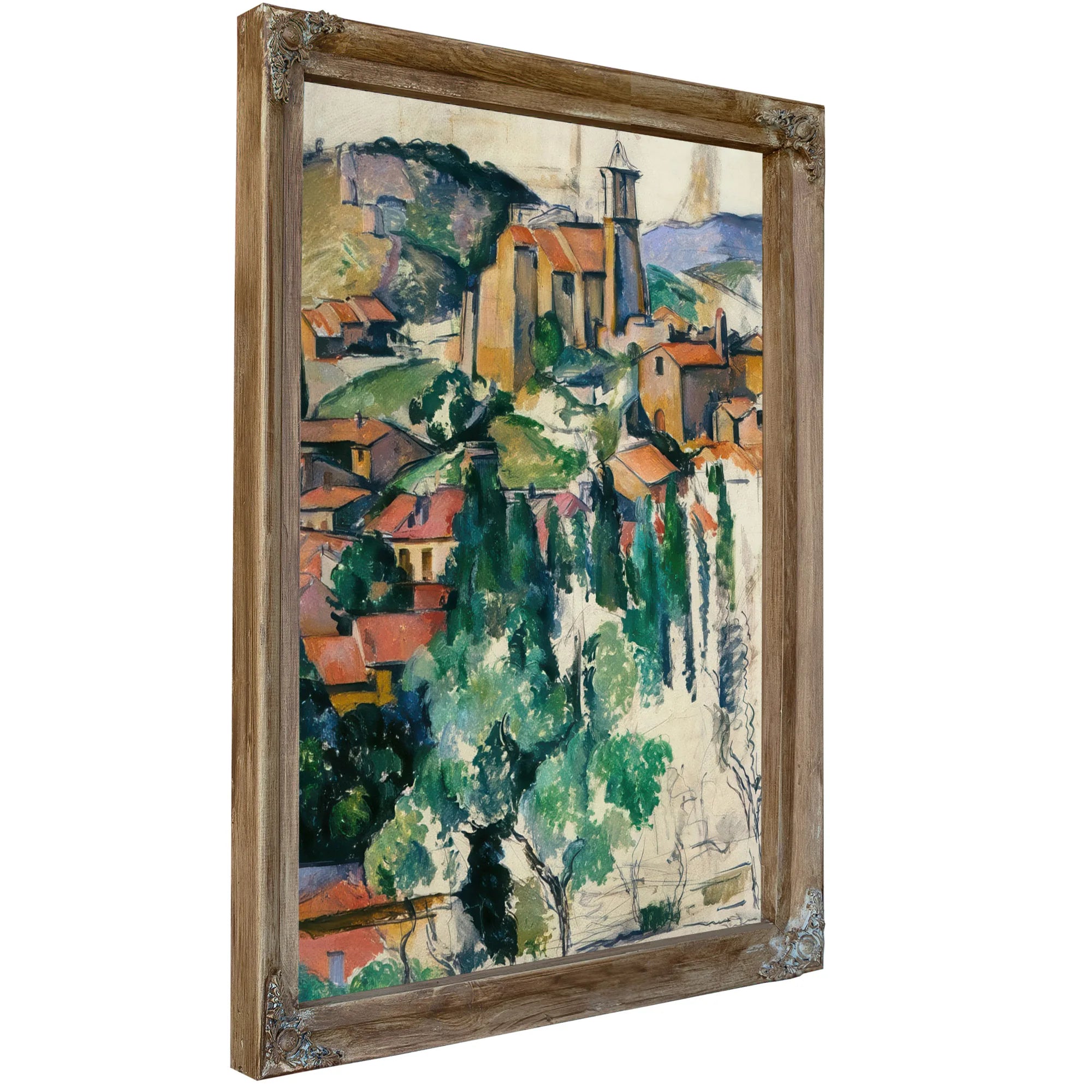 The Village Of Gardanne By Paul Cezanne Fine Art Print