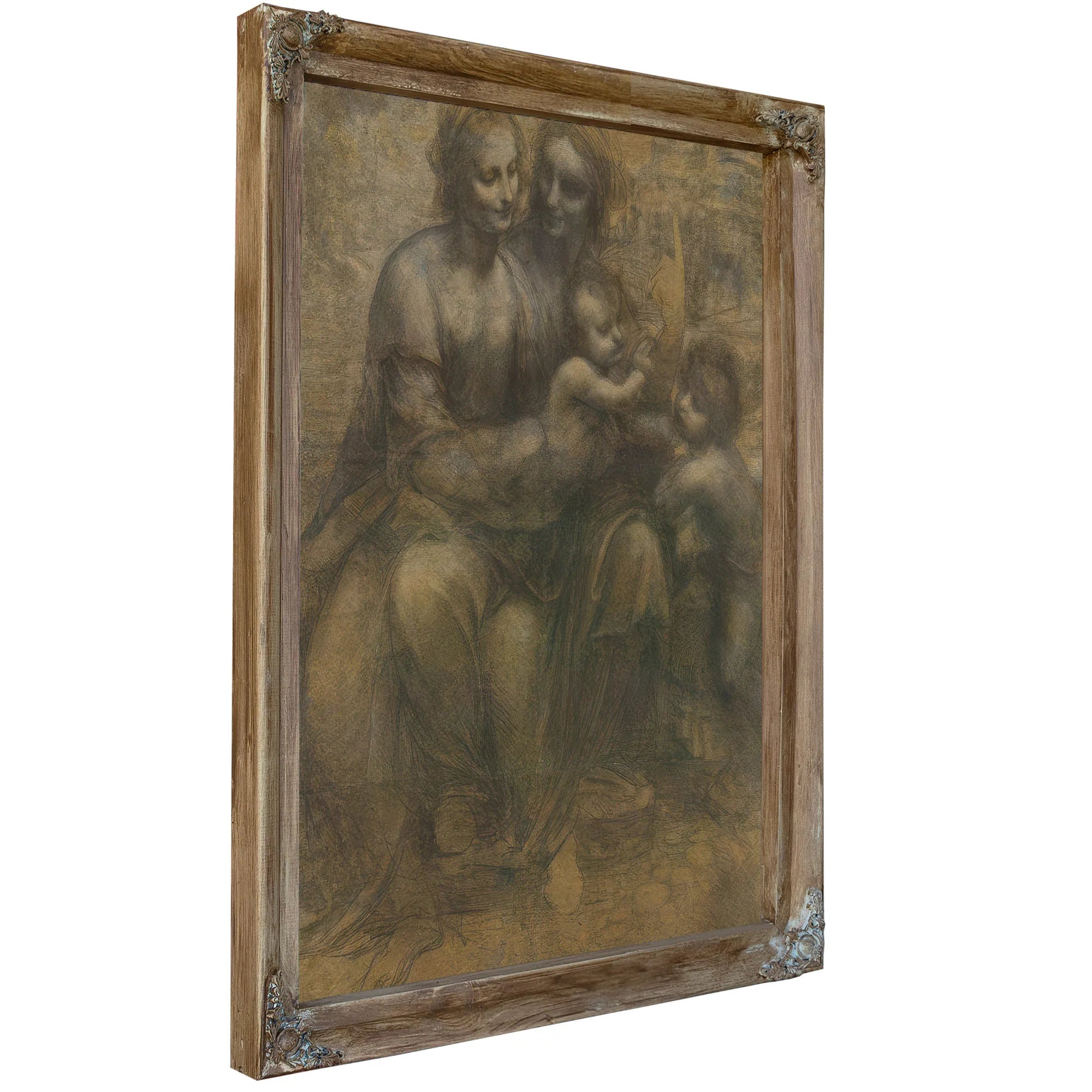 The Virgin And Child With Saint Anne And Saint John The Baptist By Leonardo Da Vinci Fine Art Print