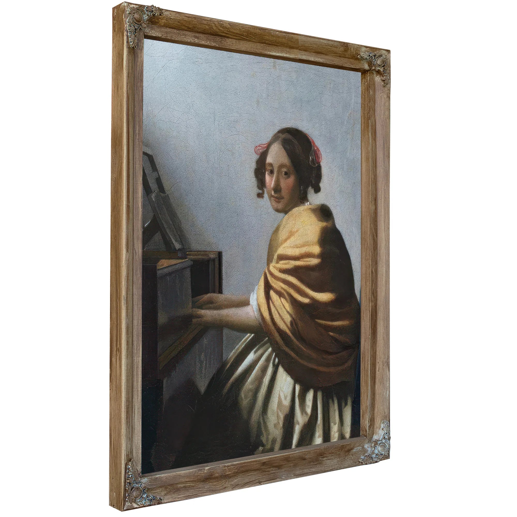 A Young Woman Seated At The Virginals 1672 By Johannes Vermeer Fine Art Print