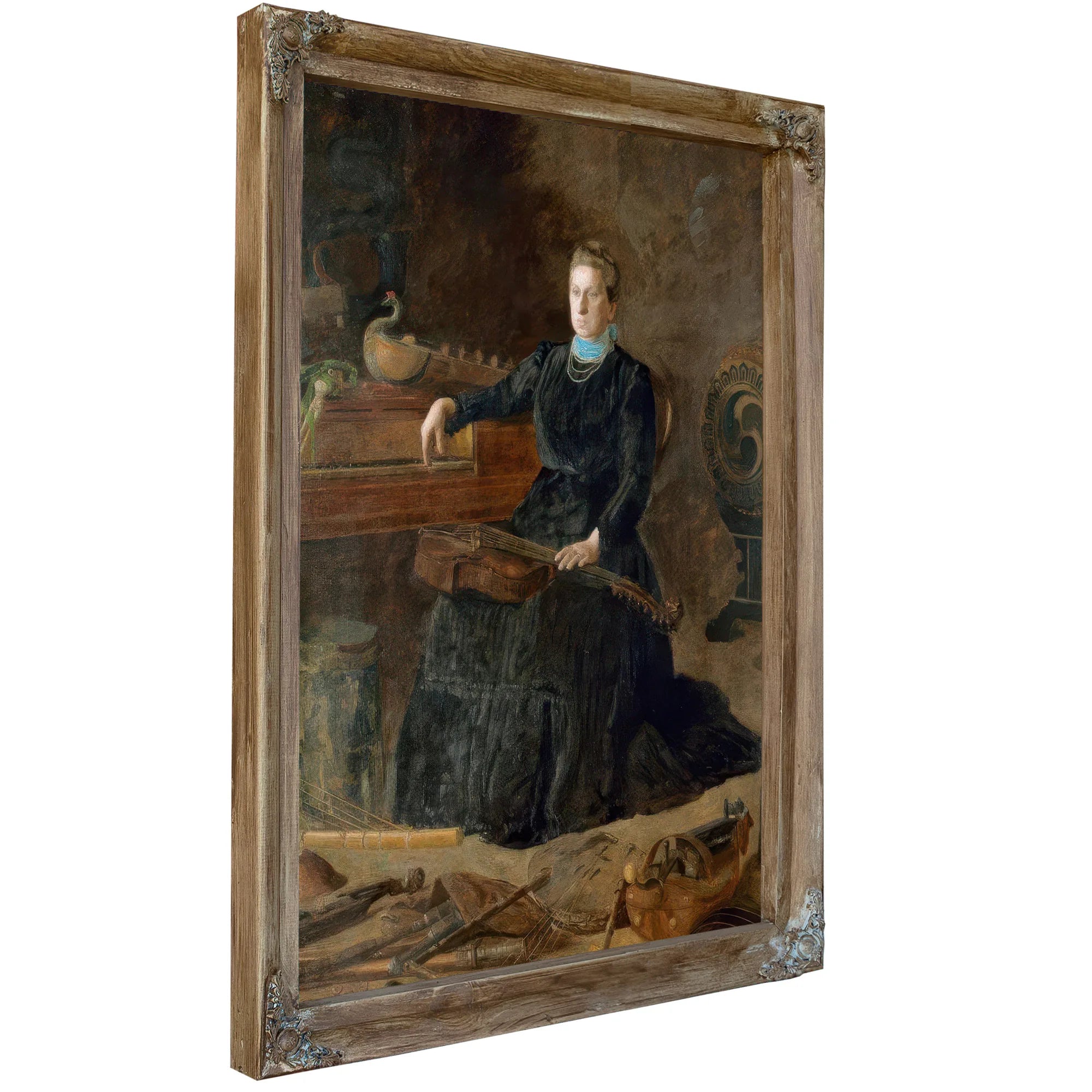 Antiquated Music (Portrait Of Sarah Sagehorn Frishmuth) By Thomas Eakins Fine Art Print