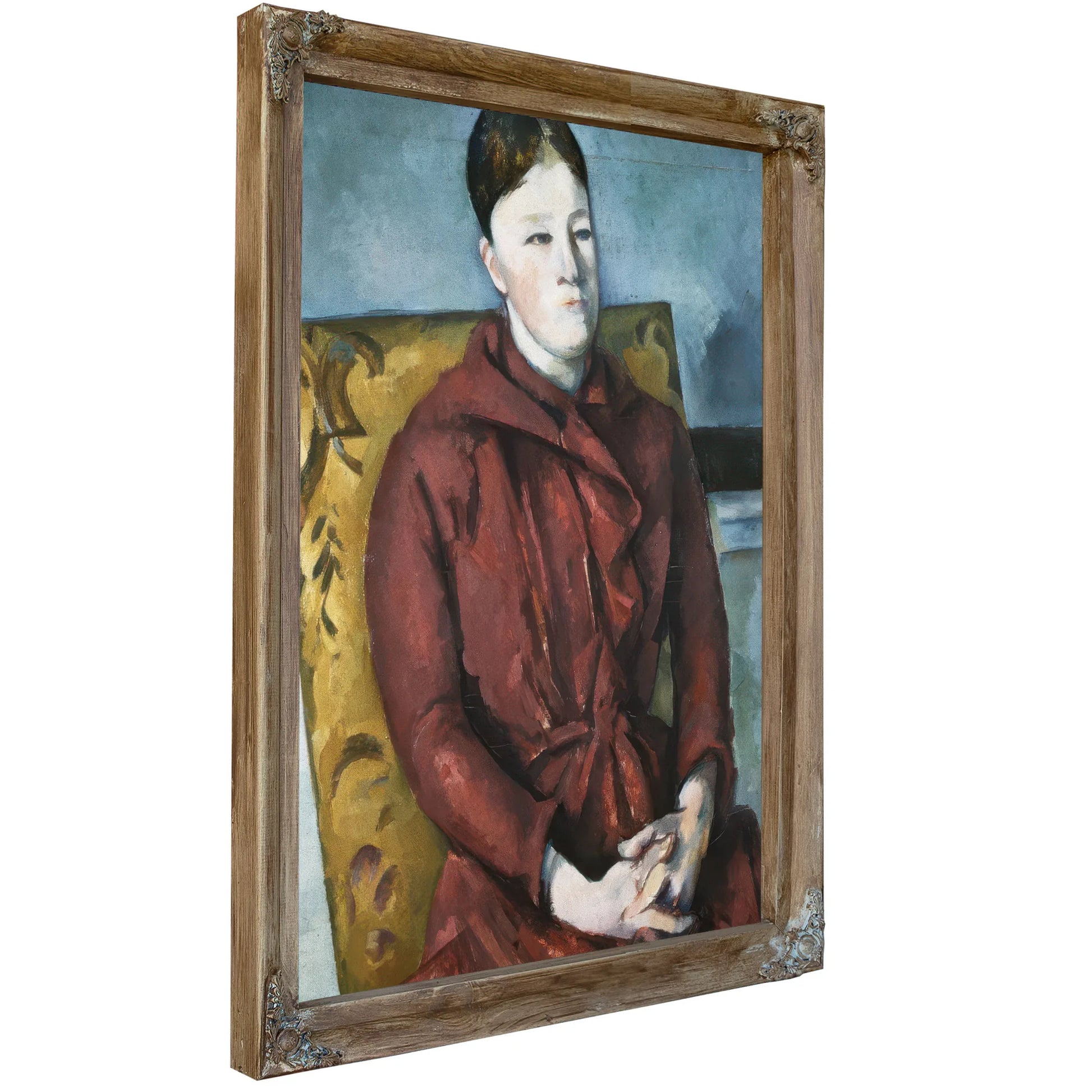 Madame Cezanne In A Yellow Armchair By Paul Cezanne Fine Art Print