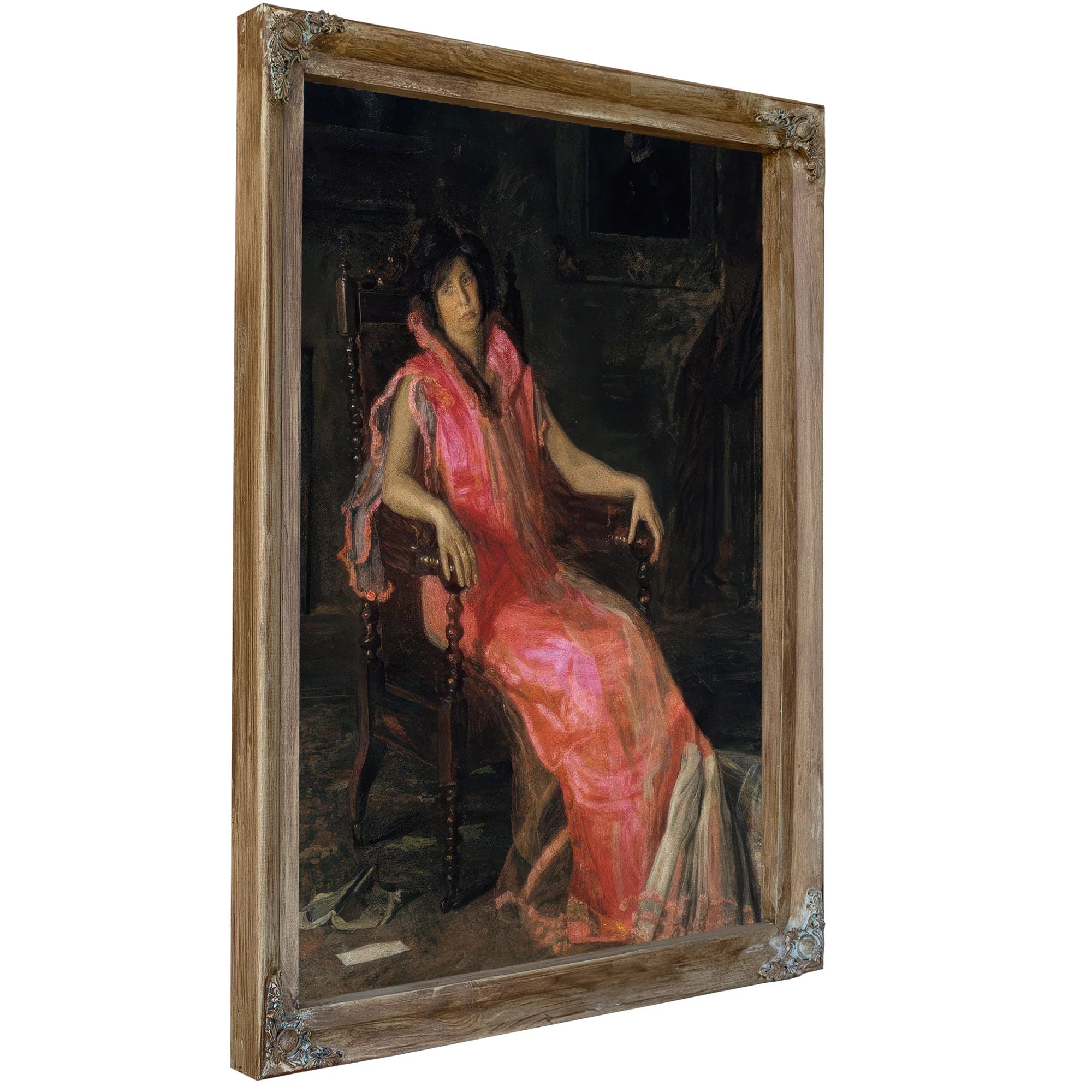 An Actress Portrait Of Suzanne Santje By Thomas Eakins Fine Art Print