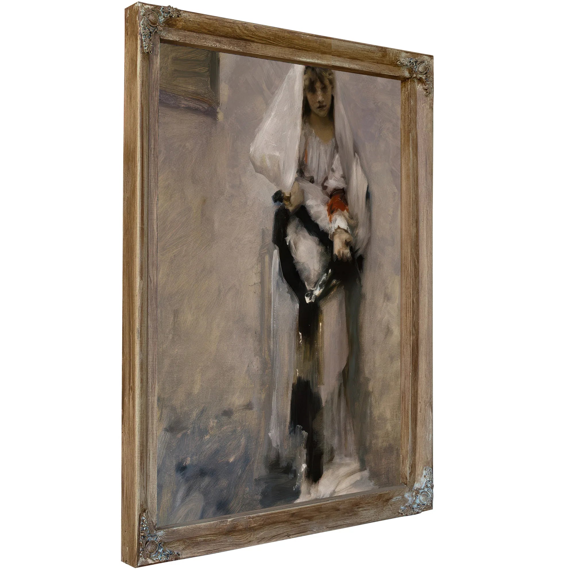 A Parisian Beggar Girl By John Singer Sargent Fine Art Print