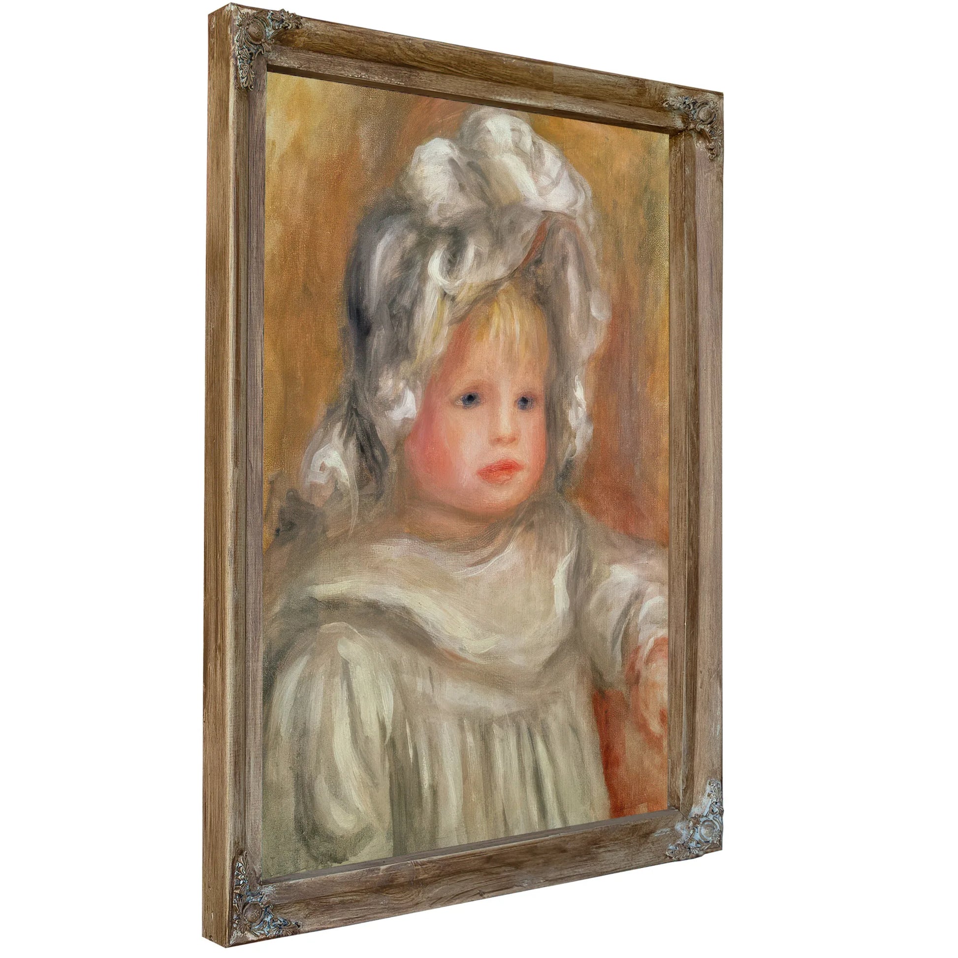 Portrait Of A Child By Pierre Auguste Renoir Fine Art Print