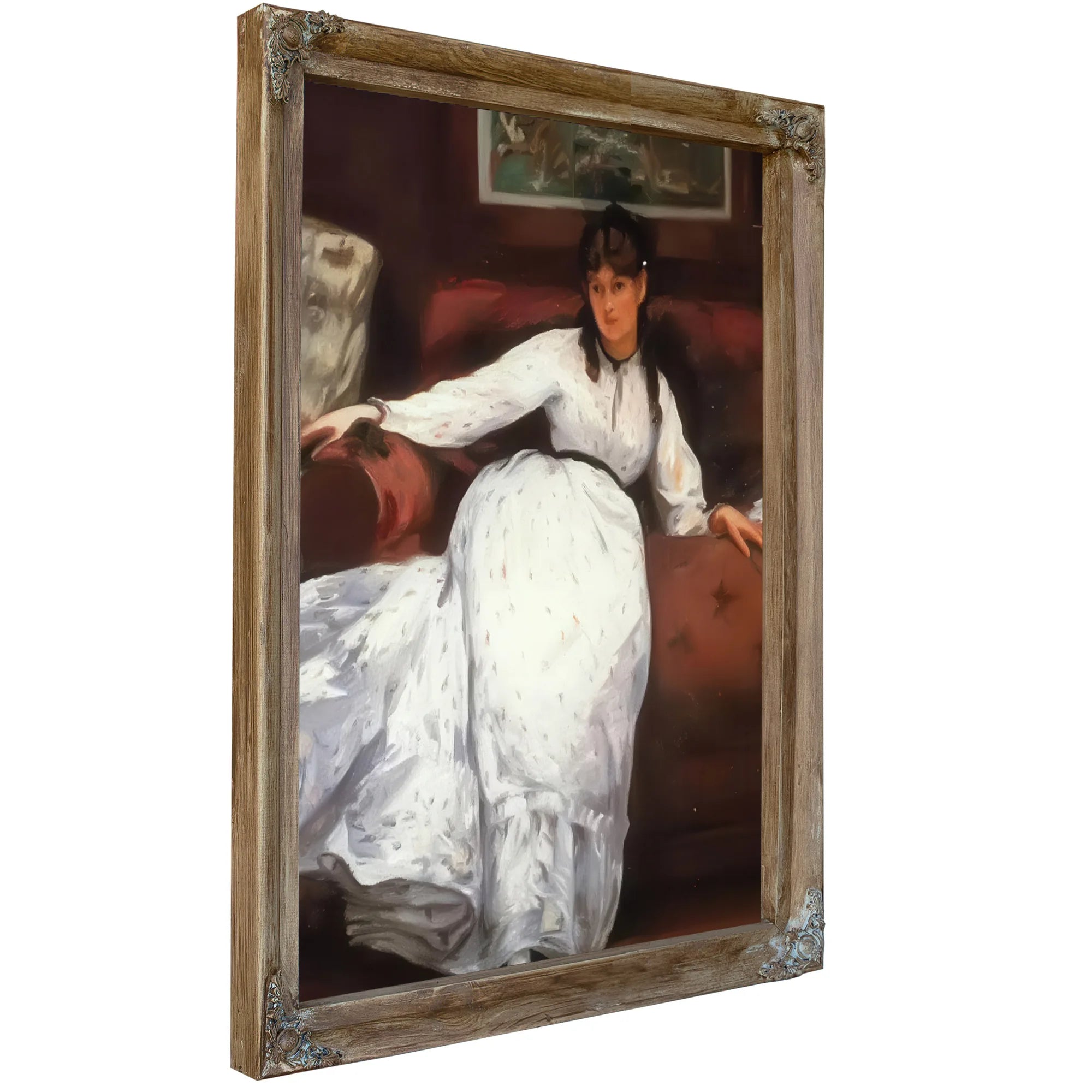 Repose Portrait Of Berthe Morisot By Edouard Manet Fine Art Print