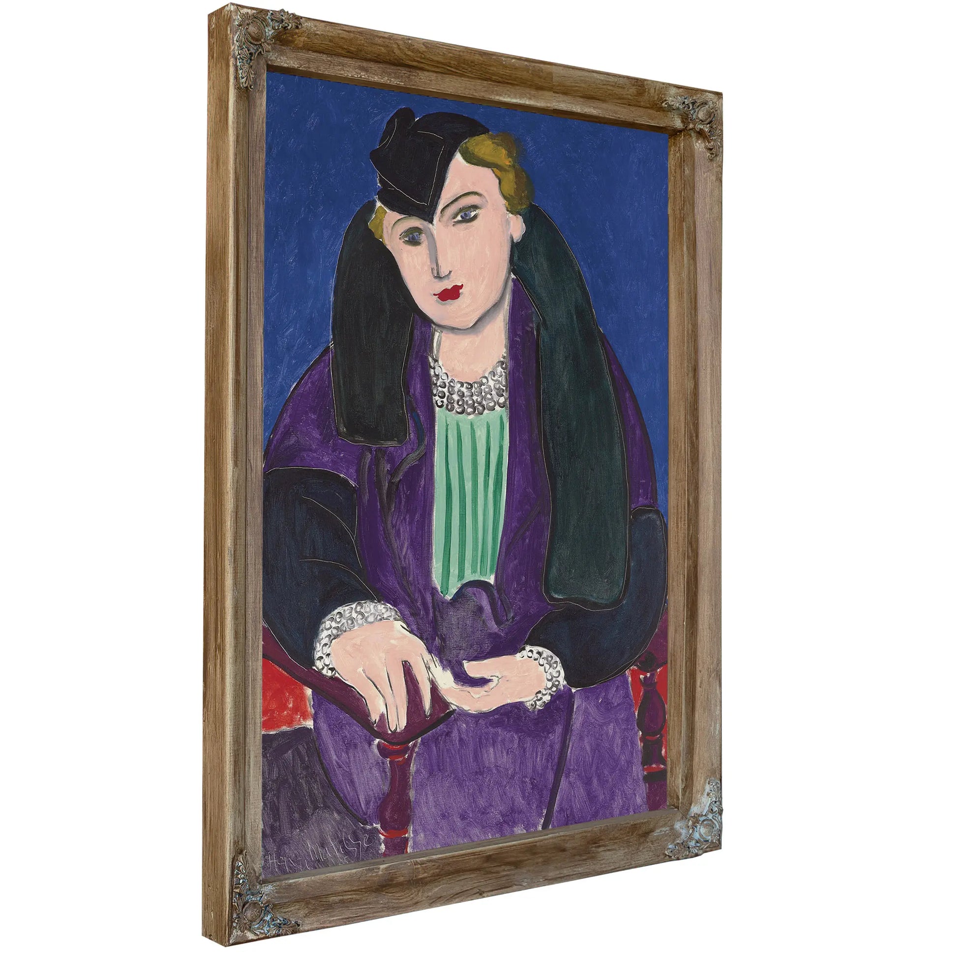 Woman In A Purple Coat (Femme Au Manteau Violet) by Henri Matisse