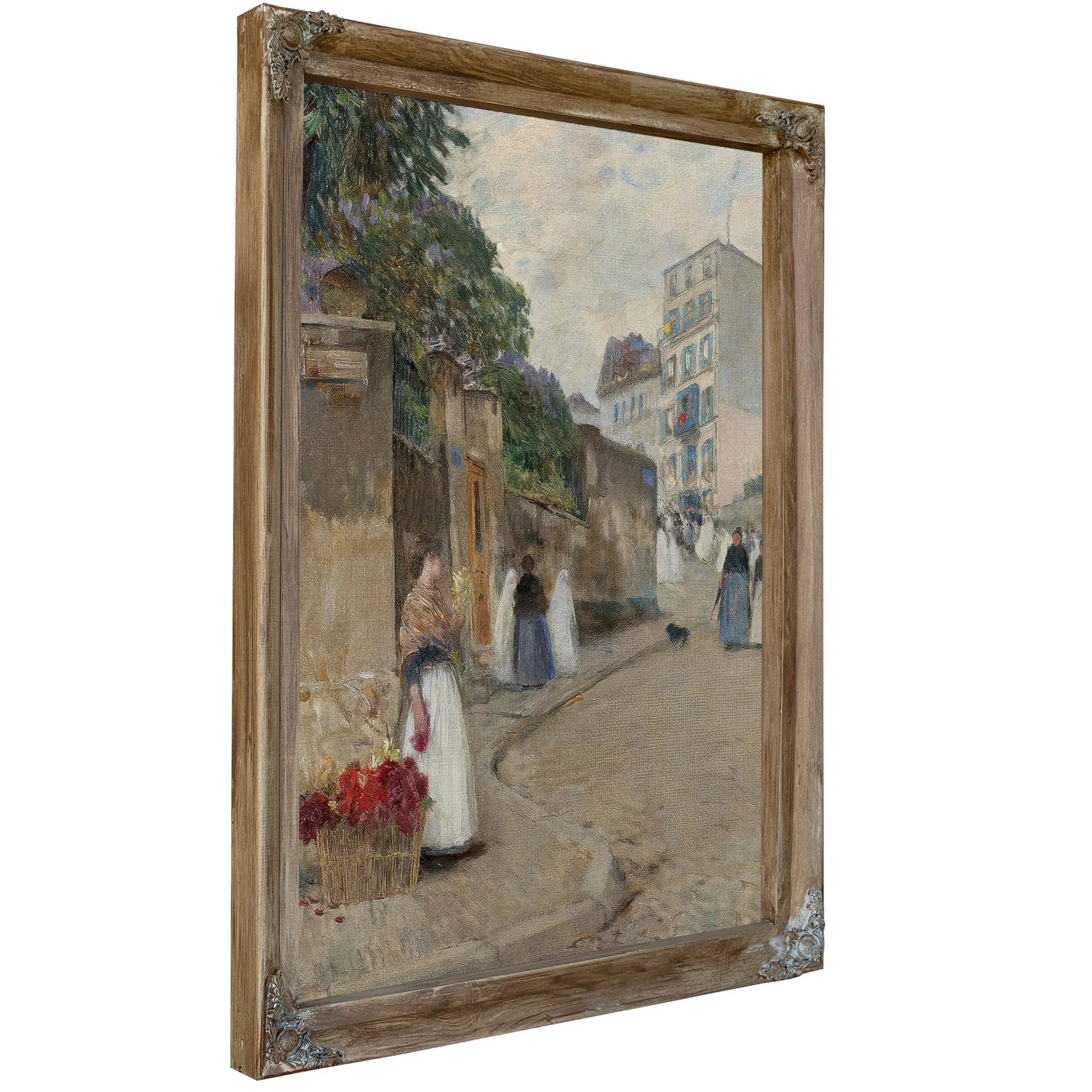 Rue Montmartre, Paris By Childe Hassam Fine Art Print