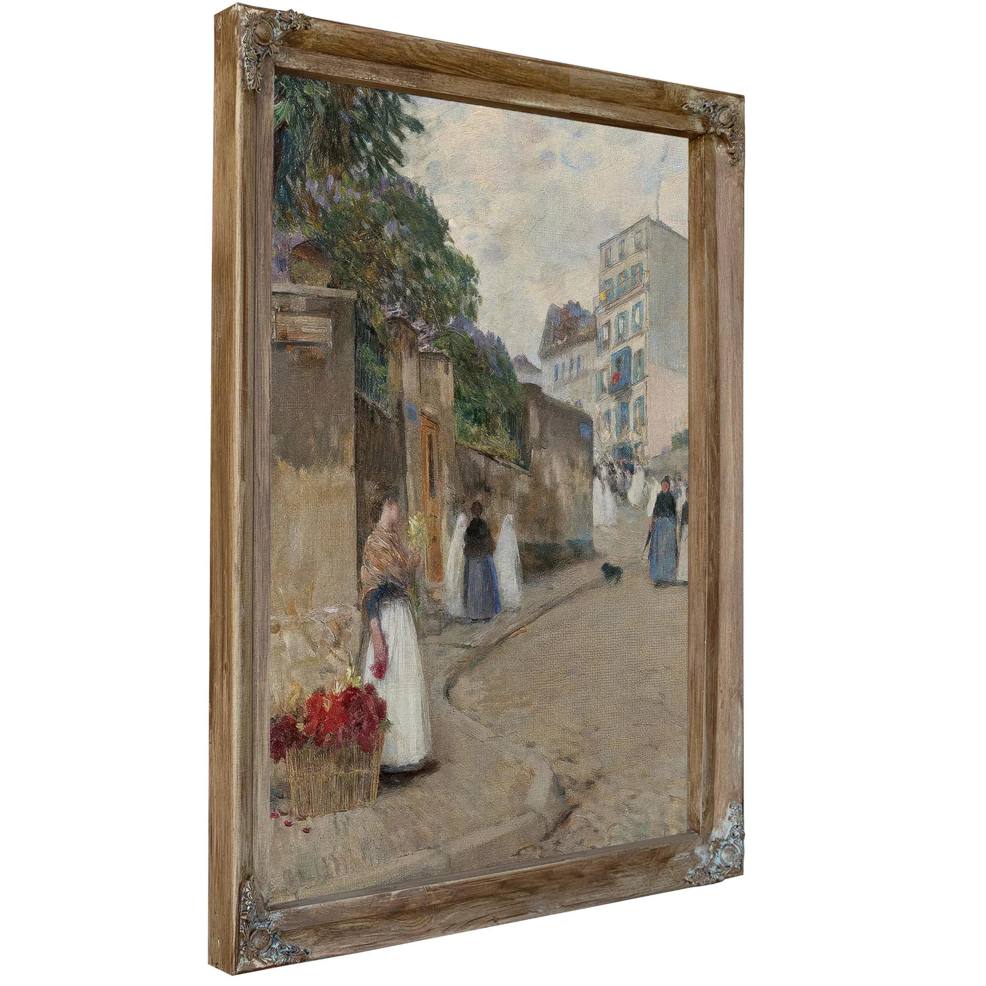 Rue Montmartre, Paris By Childe Hassam Fine Art Print