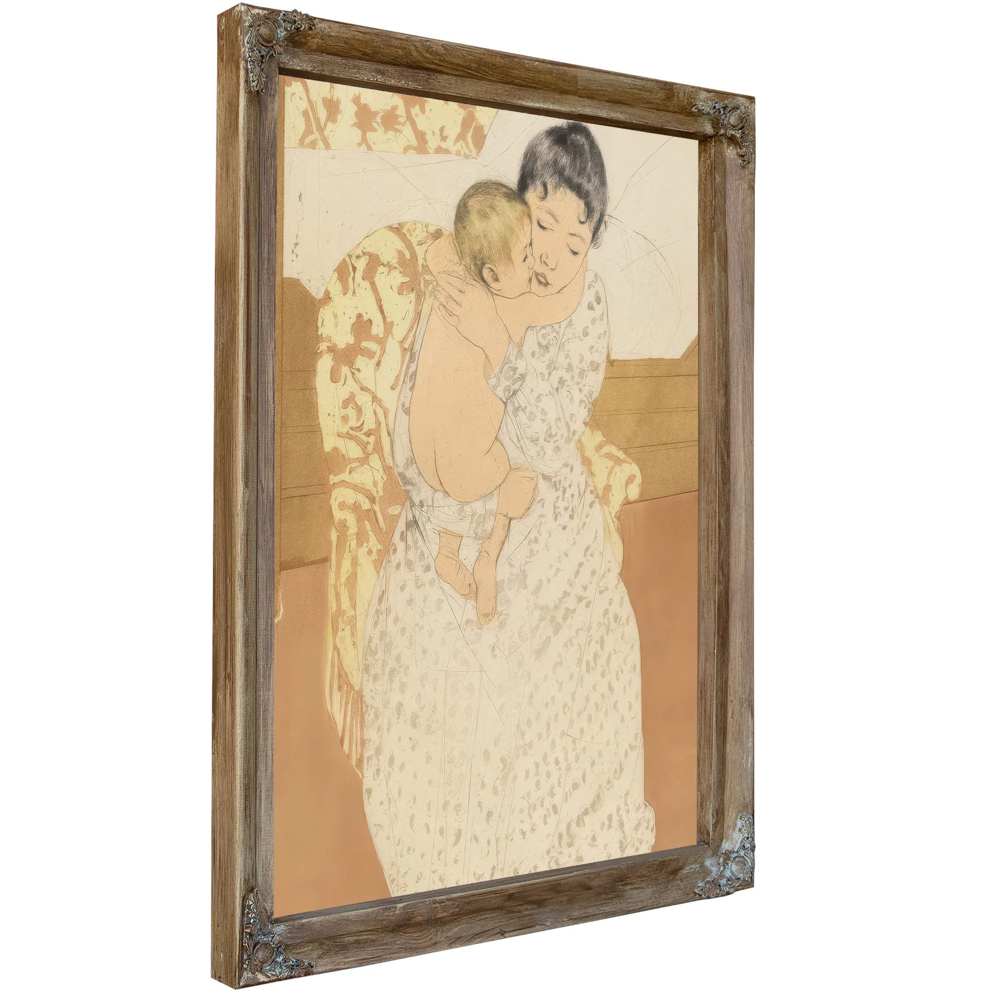 Maternal Caress By Mary Cassatt Fine Art Print