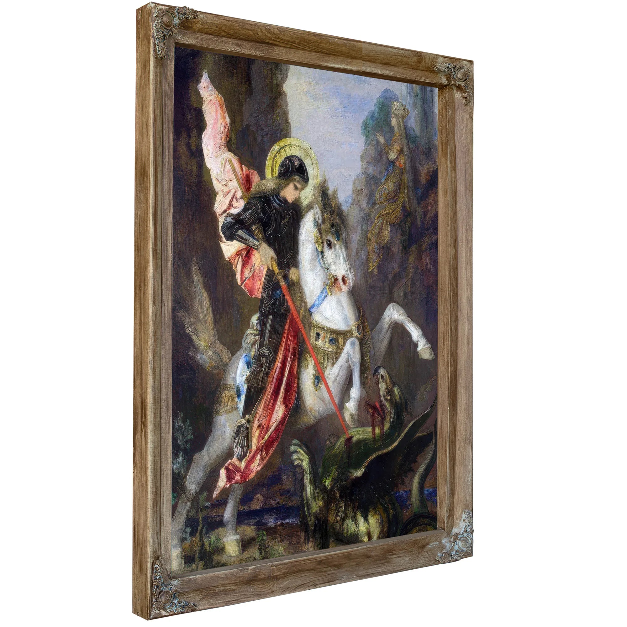 Saint George And The Dragon 1890 By Gustave Moreau Fine Art Print