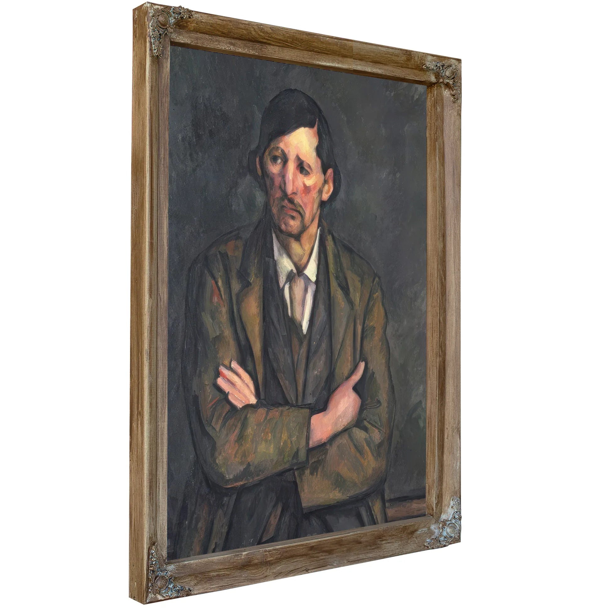 Man With Crossed Arms 1 By Paul Cezanne Fine Art Print