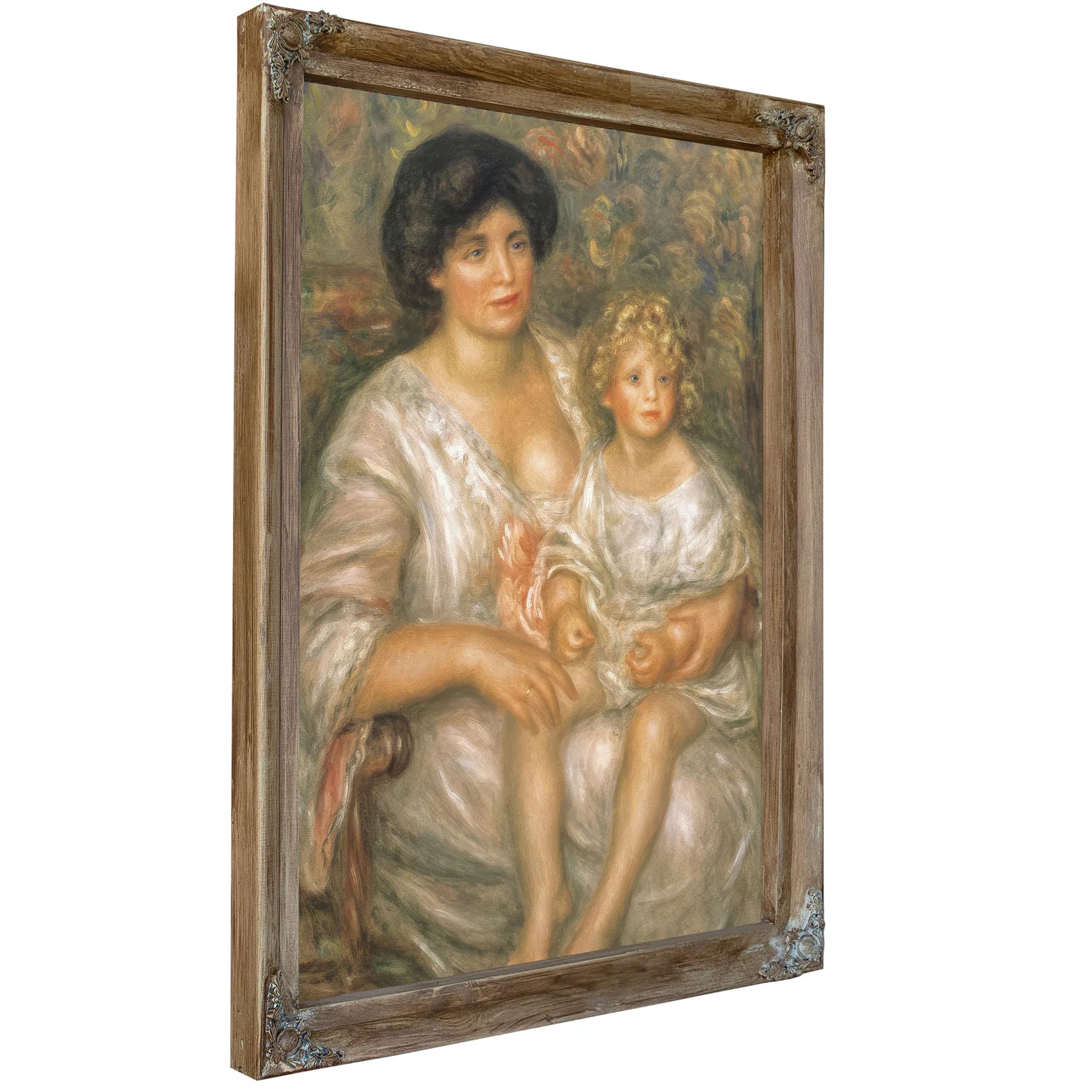 Mother And Child (Madame Thurneyssen And Her Daughter) By Pierre Auguste Renoir Fine Art Print