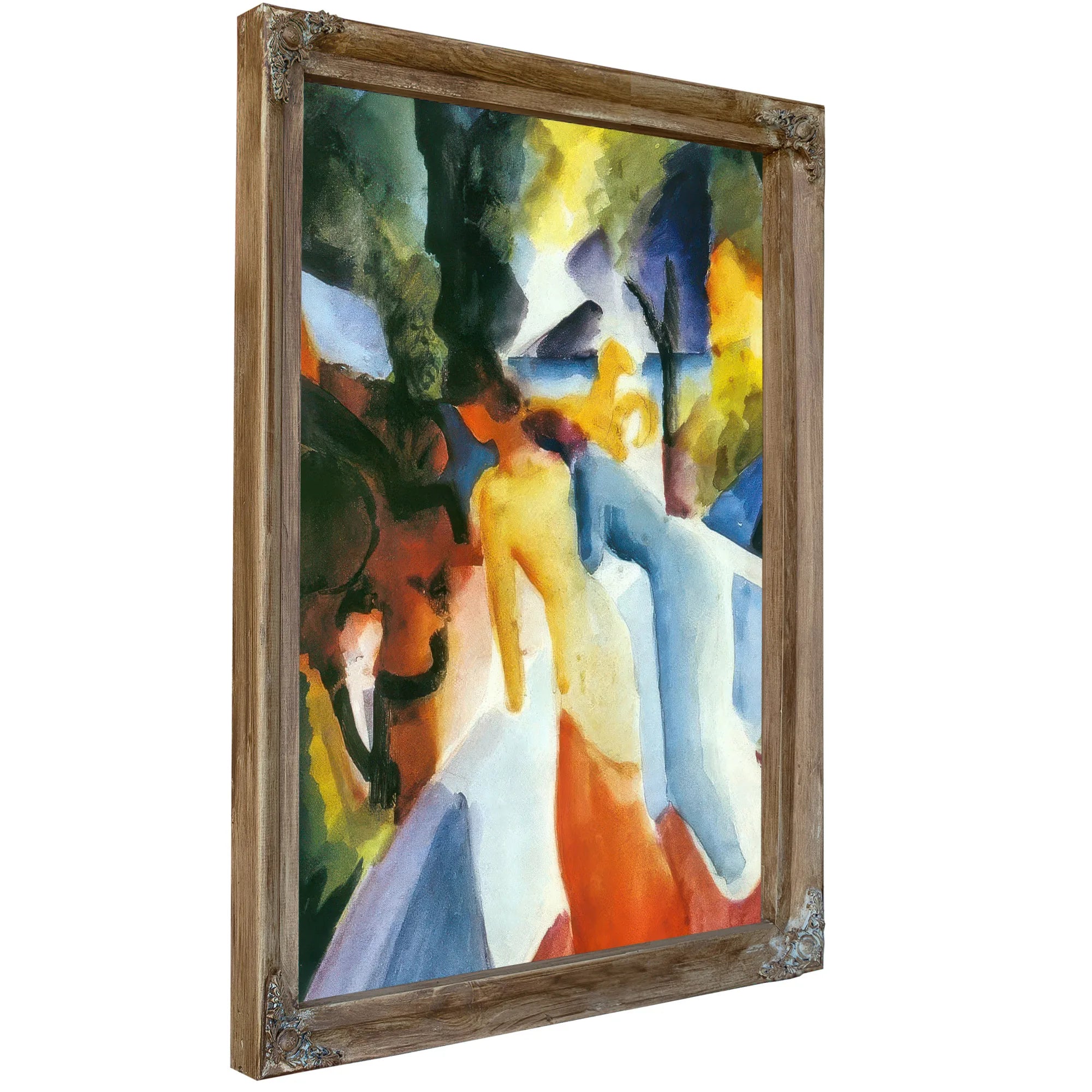Greetings From The Balcony By August Macke Fine Art Print