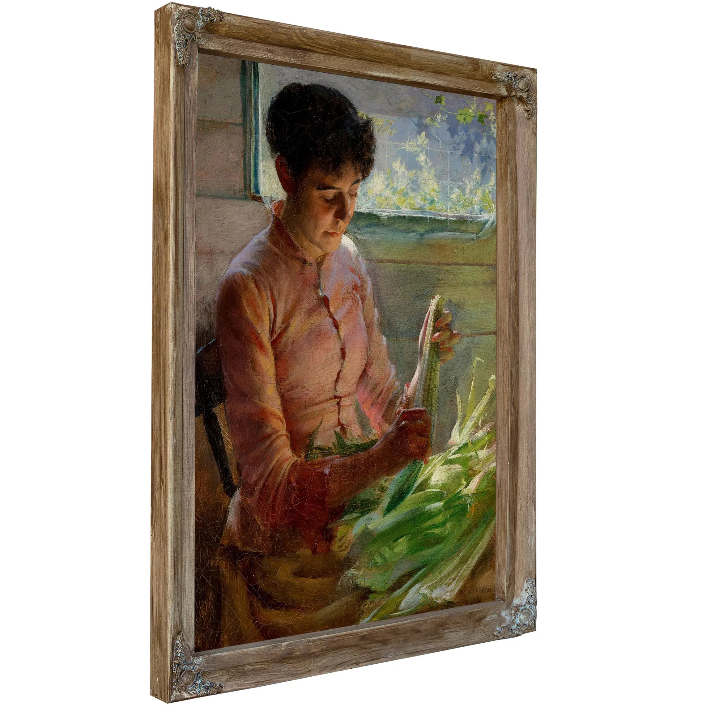 Shucking Corn (1891) by Charles Courtney Curran