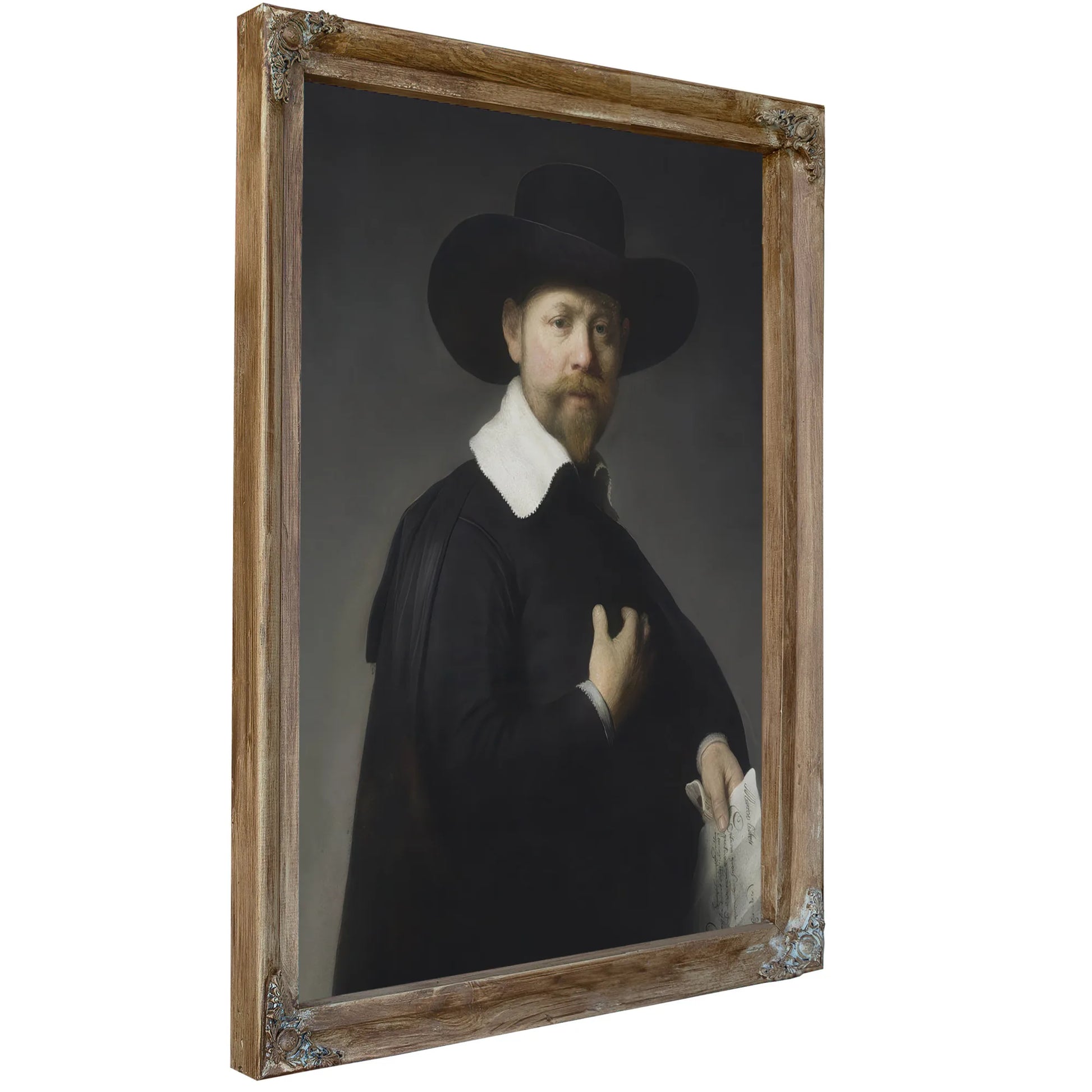 Portrait Of Marten Looten By Rembrandt Fine Art Print