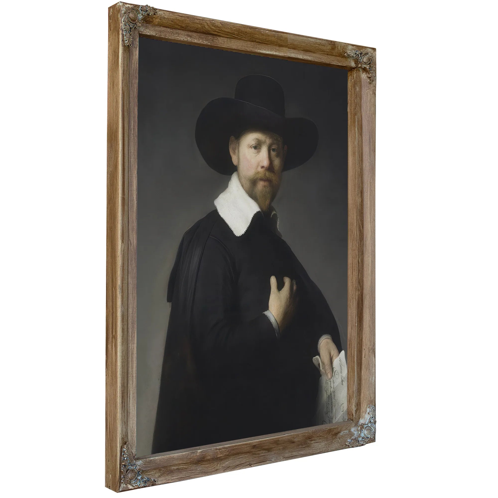 Portrait Of Marten Looten By Rembrandt Fine Art Print