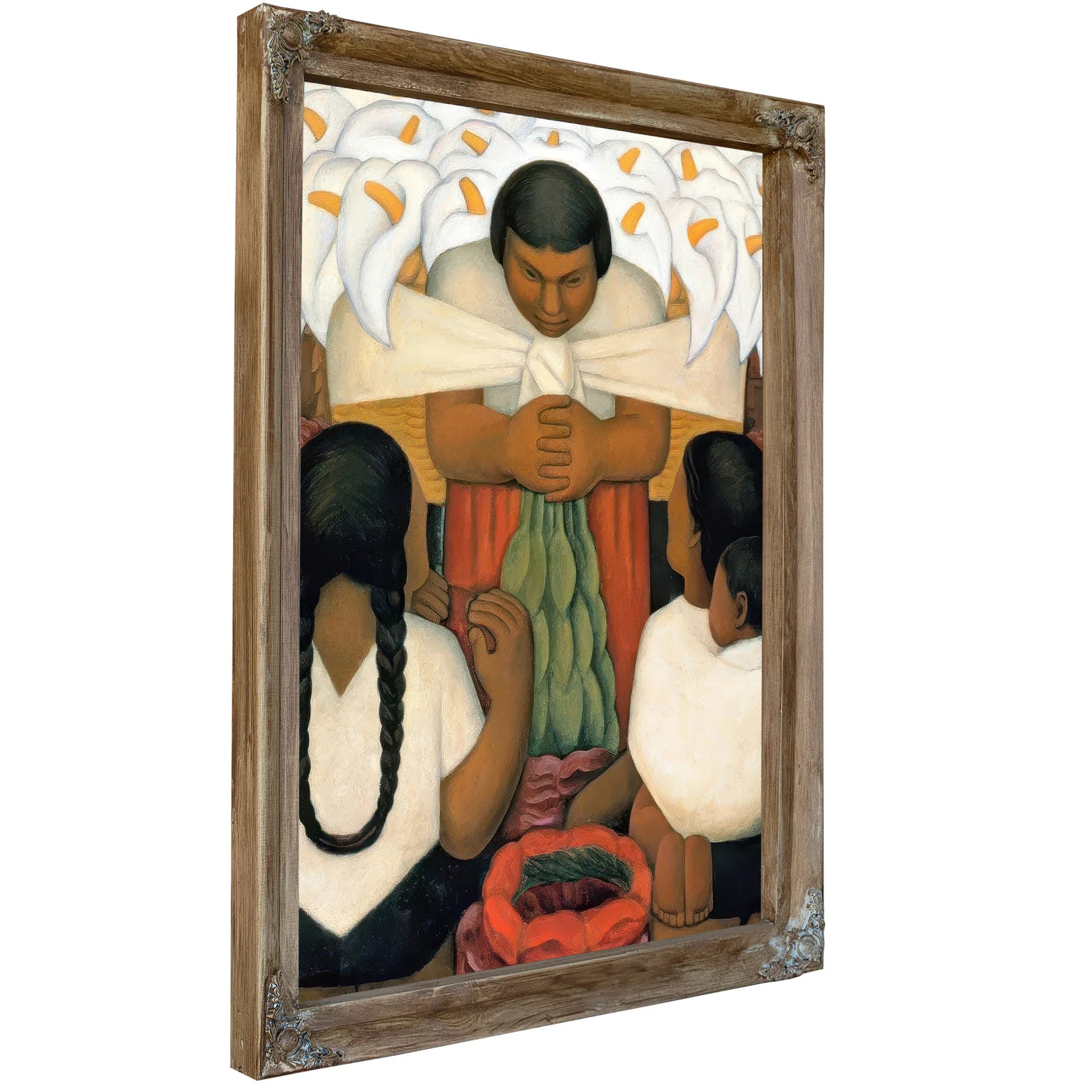 Flower Day Flower Festival By Diego Rivera Fine Art Print