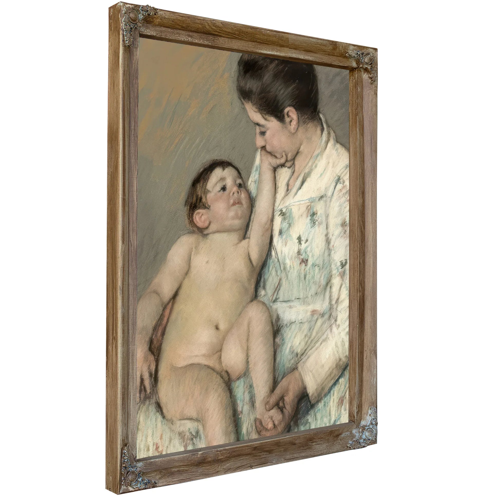 A Caress By Mary Cassatt Fine Art Print