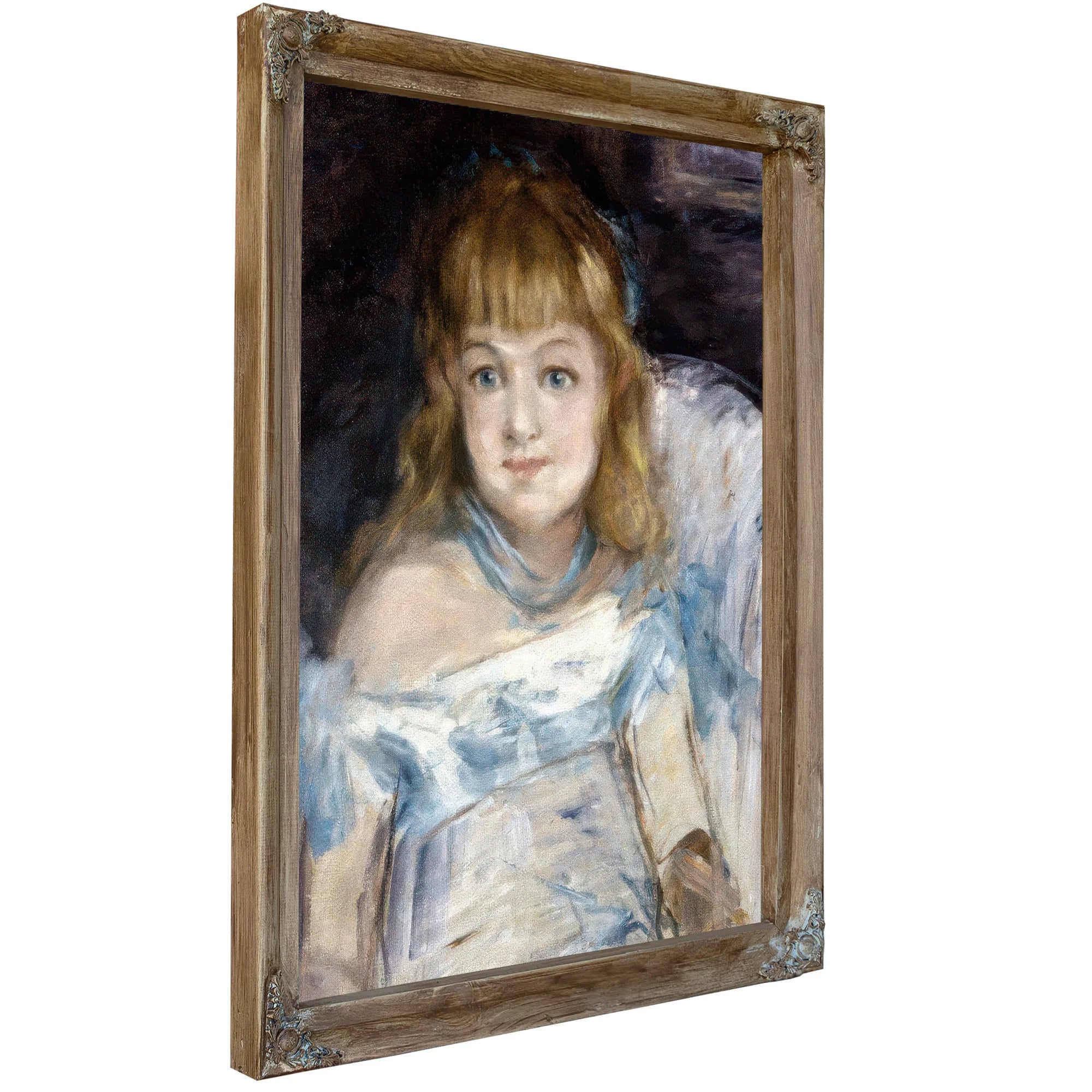 Little Girl In An Armchair By Edouard Manet Fine Art Print