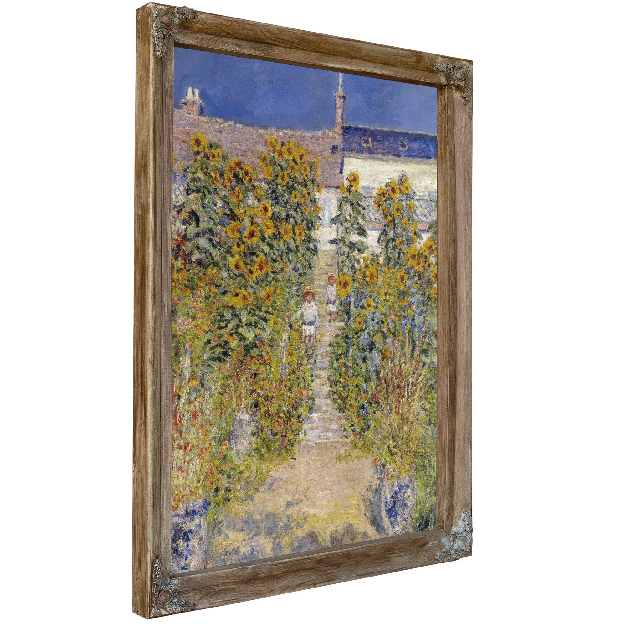 The Artist's Garden At Vetheuil 1 By Claude Monet Fine Art Print
